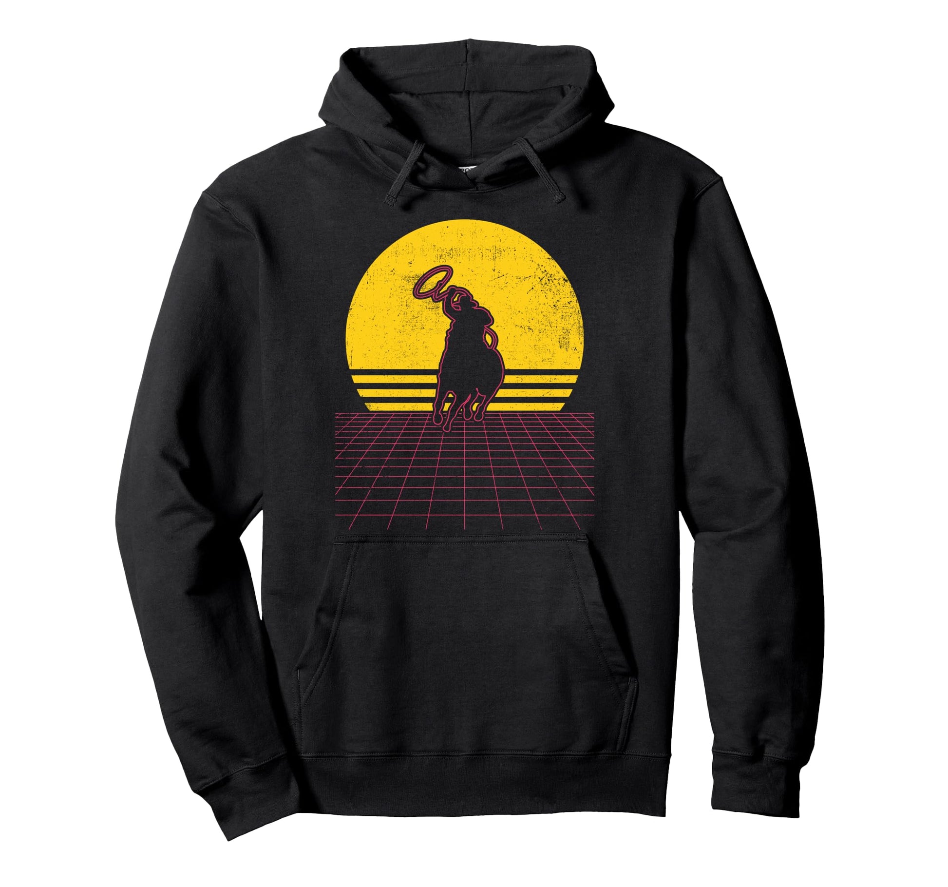 Roping Cowboy Hoodie - Novelty Apparel Men Women - T-Shirt, Sweatshirt, Hoodie