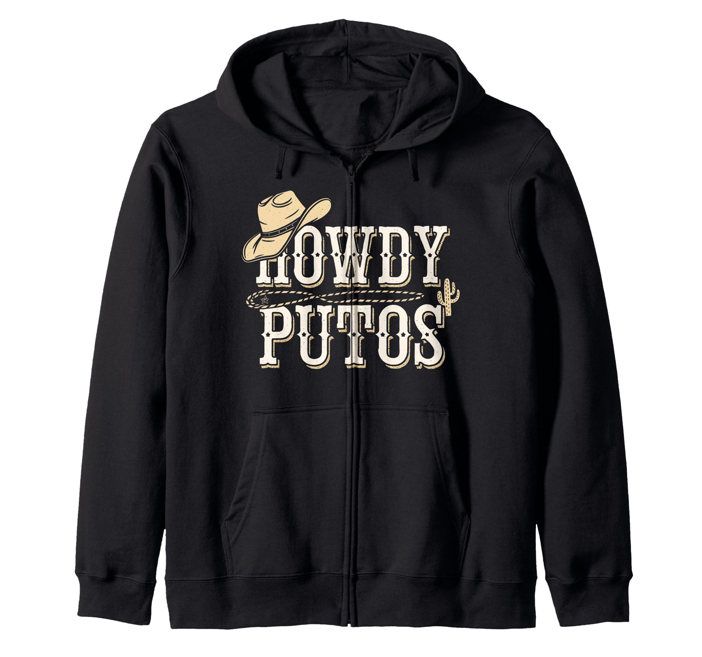 Howdy Putos Western Cowboy Sweatshirt - Fun Novelty Design Men Women - T-Shirt, Sweatshirt, Hoodie