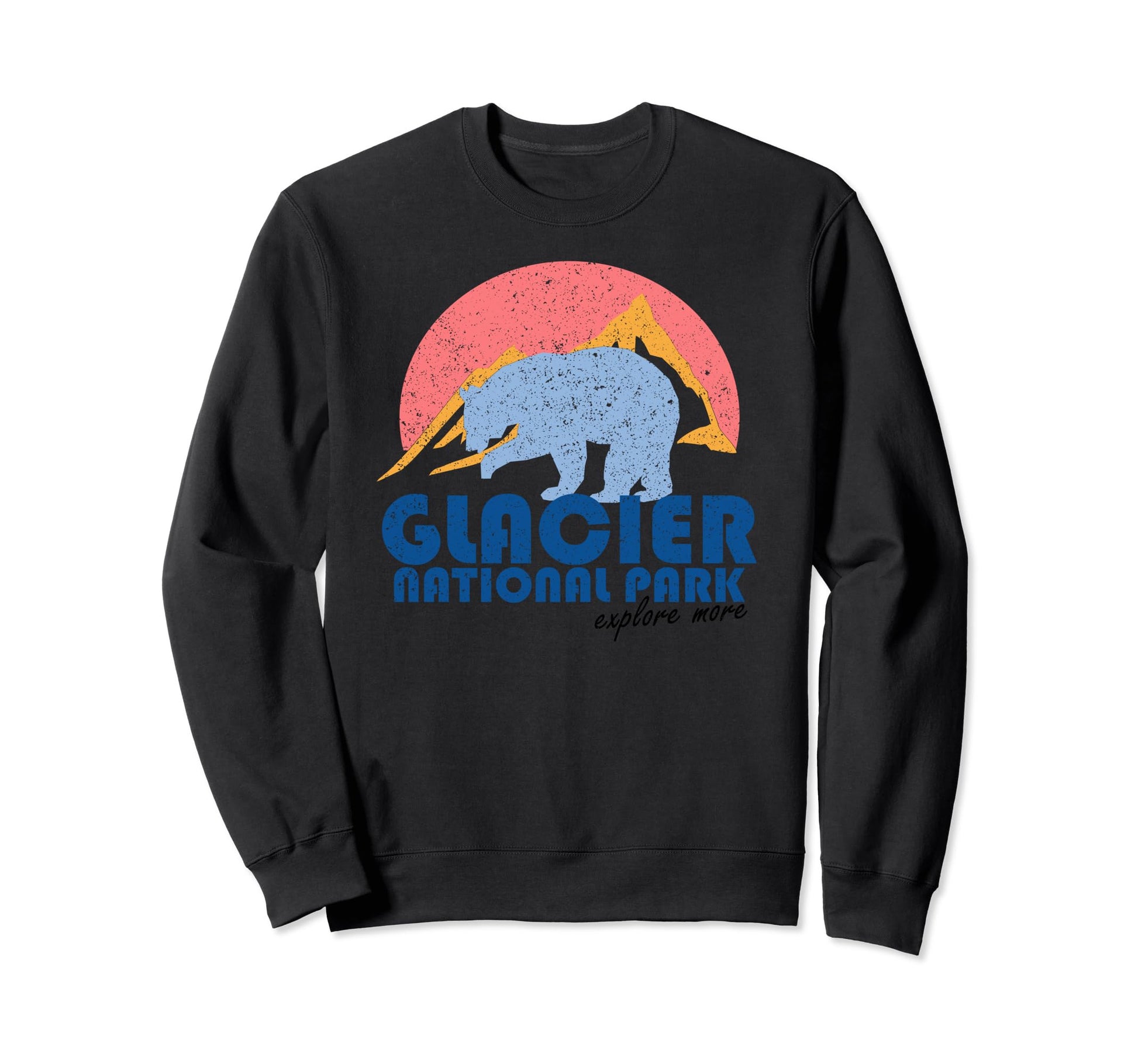 Glacier National Park Sweatshirt - Custom Art Print for Adults - T-Shirt, Sweatshirt, Hoodie