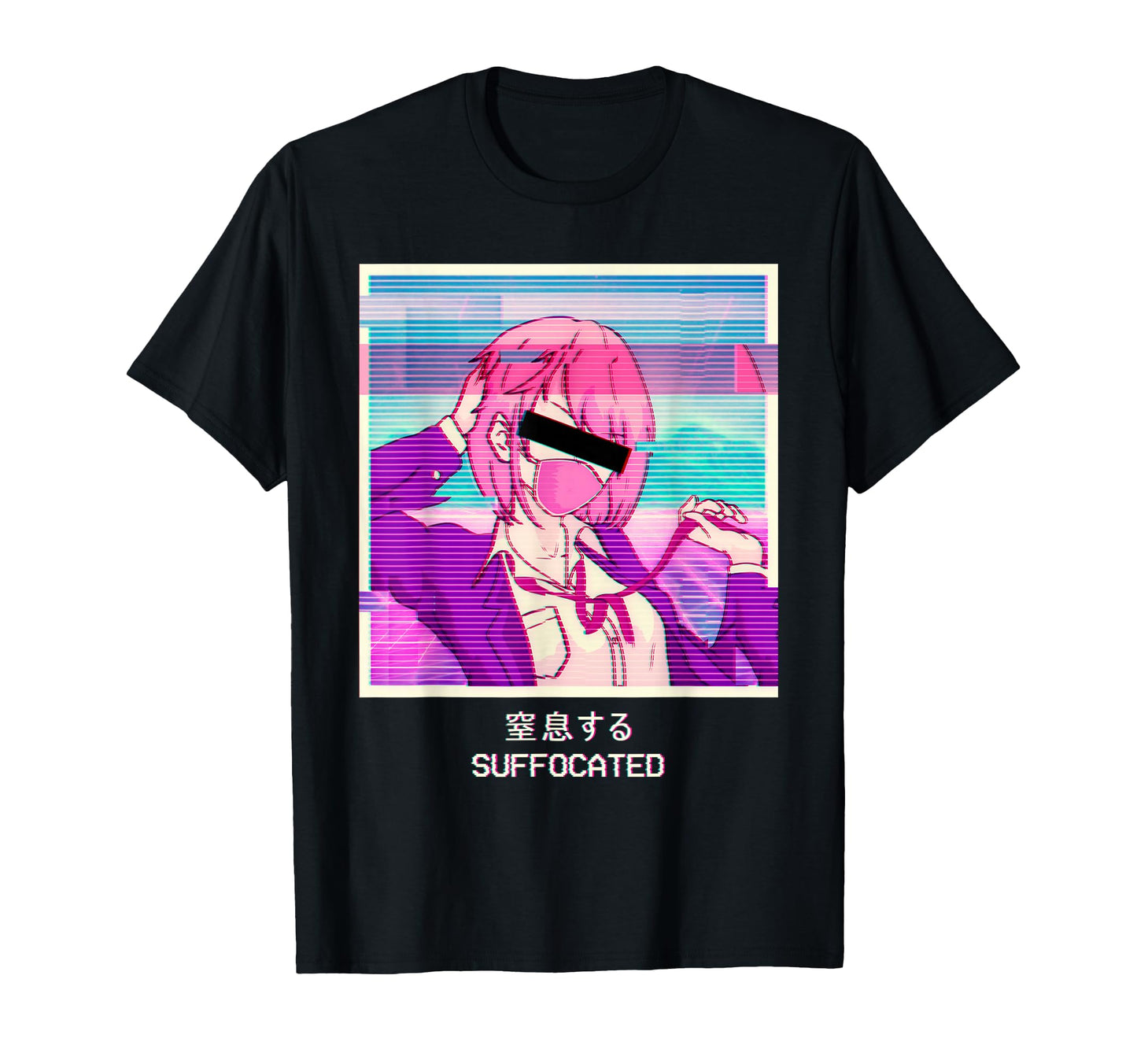 Emo Anime Japanese Vaporwave Aesthetic T-Shirt - Novelty Apparel Unisex - T-Shirt, Sweatshirt, Hoodie