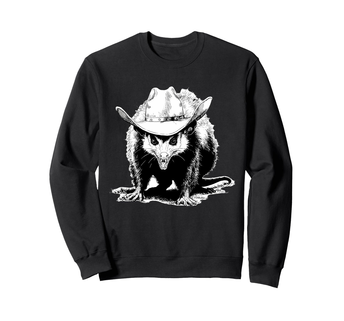 Country Cowboy Opossum Rodeo Cowgirl Sweatshirt - Aesthetic Graphic Unisex - T-Shirt, Sweatshirt, Hoodie