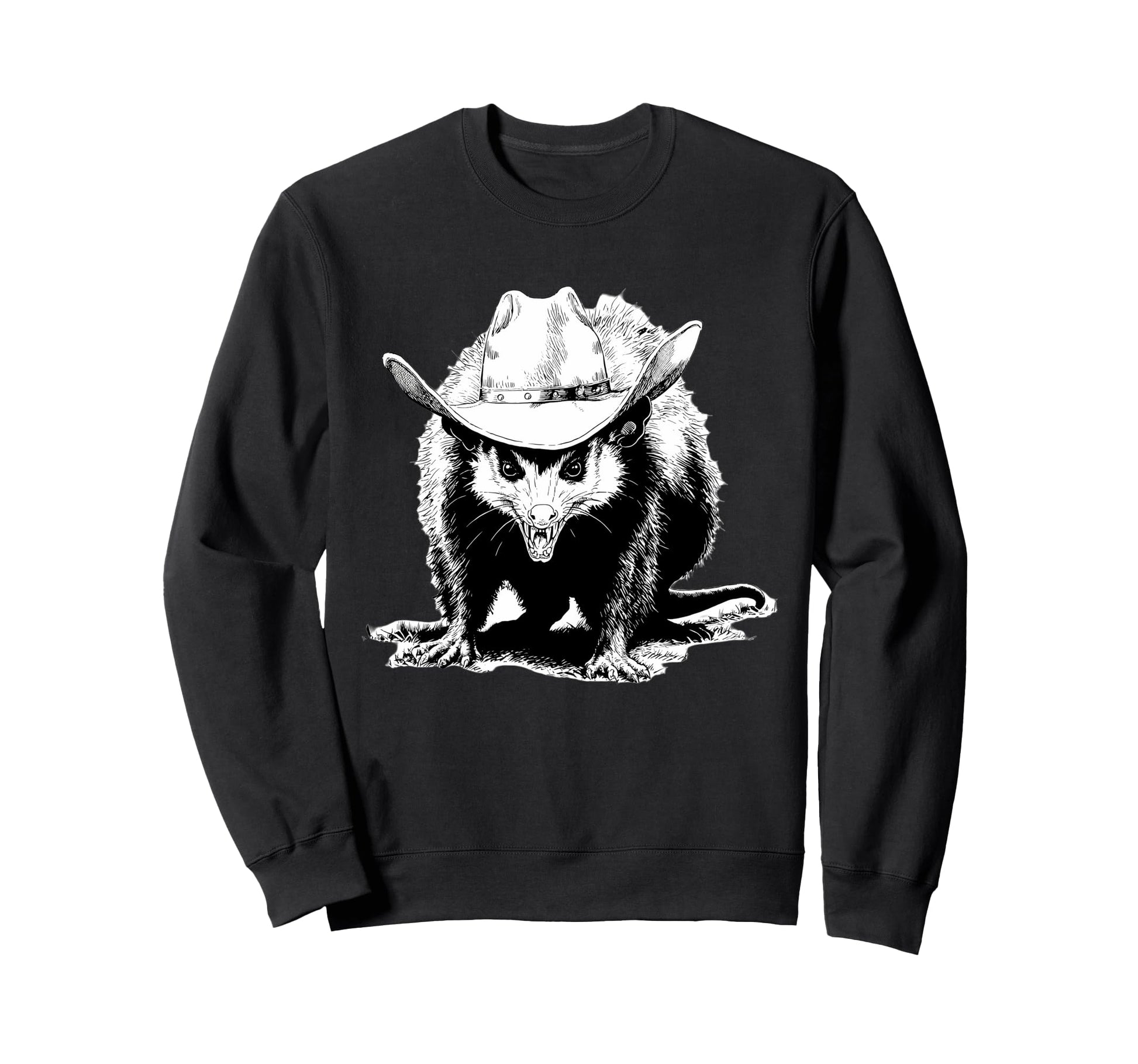 Country Cowboy Opossum Rodeo Cowgirl Sweatshirt - Aesthetic Graphic Unisex - T-Shirt, Sweatshirt, Hoodie