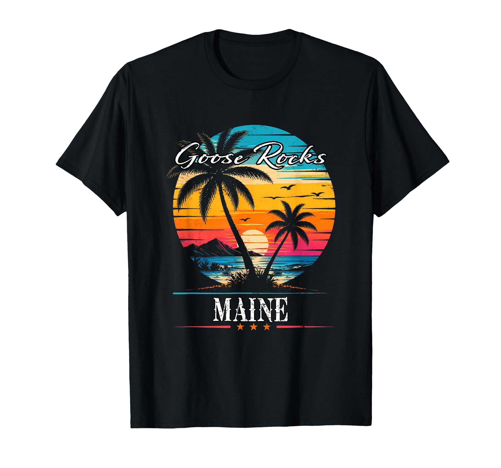 Goose Rocks Maine Beach Vibes T-Shirt - Fun Novelty Design for Adults - T-Shirt, Sweatshirt, Hoodie