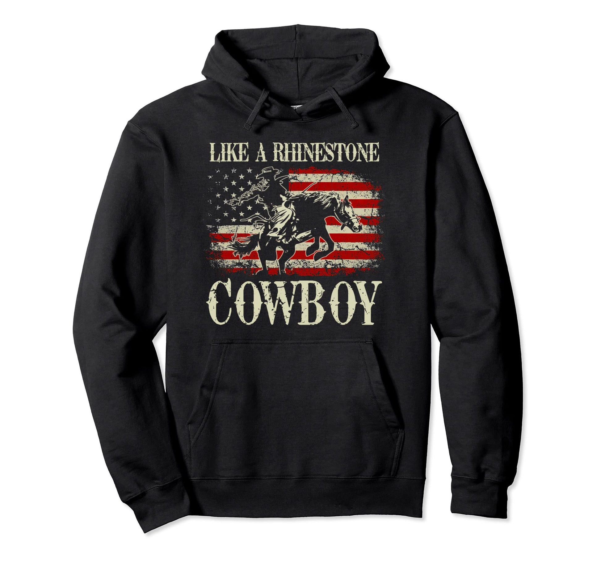 Like Rhinestone Cowboy Western Country Hoodie - Unique Graphic for Adults - T-Shirt, Sweatshirt, Hoodie