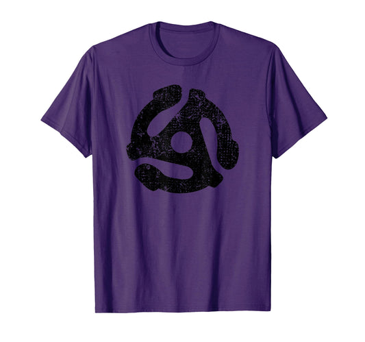 45 Rpm Vinyl Record Adaptor T-Shirt - Casual Everyday Wear for Adults - T-Shirt, Sweatshirt, Hoodie
