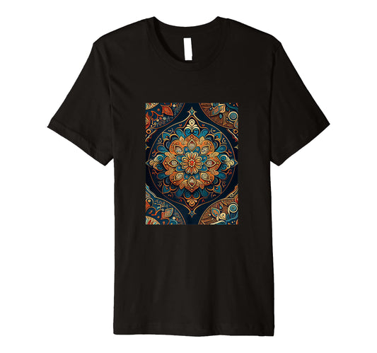 Bohemian Moroccan Pattern Floral Boho T-Shirt - Minimalist Print for Adults - T-Shirt, Sweatshirt, Hoodie