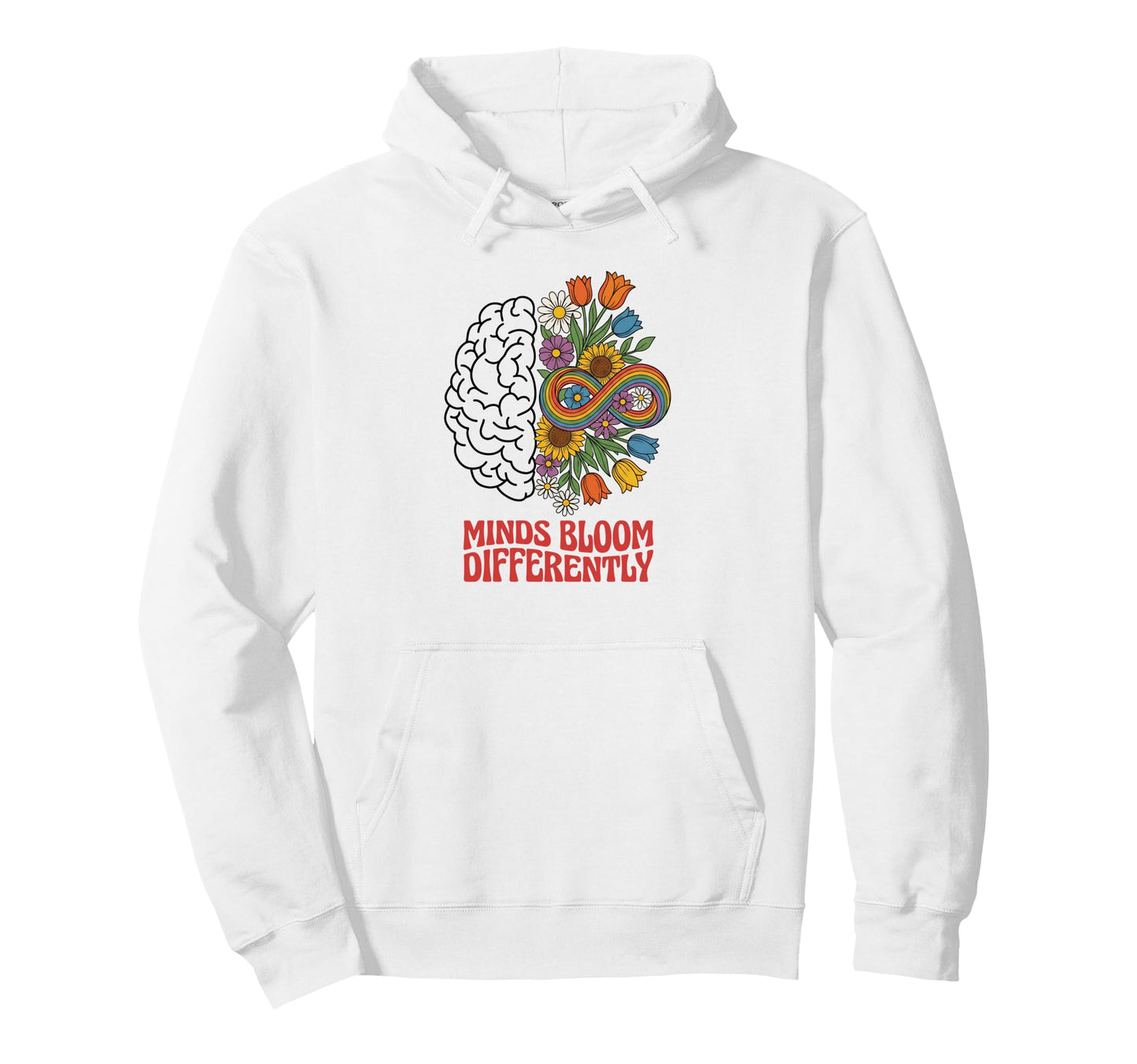 Autism Acceptance Minds Bloom Hoodie - Streetwear Style for Adults - T-Shirt, Sweatshirt, Hoodie