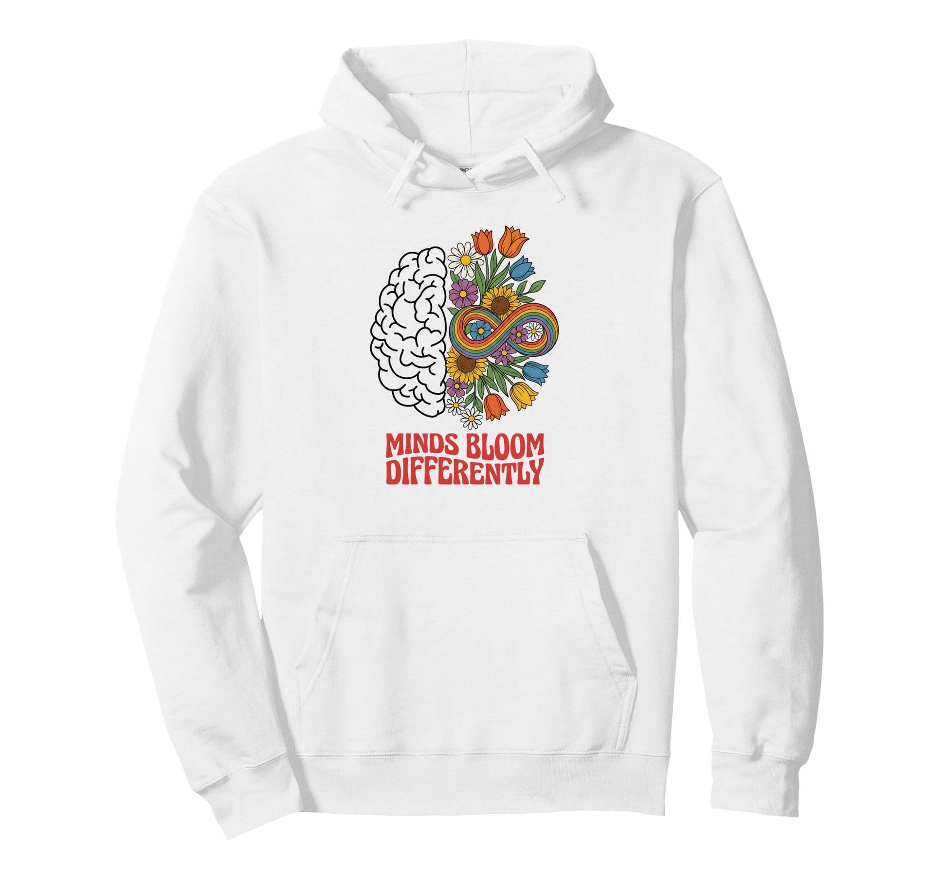 Autism Acceptance Minds Bloom Hoodie - Streetwear Style for Adults - T-Shirt, Sweatshirt, Hoodie