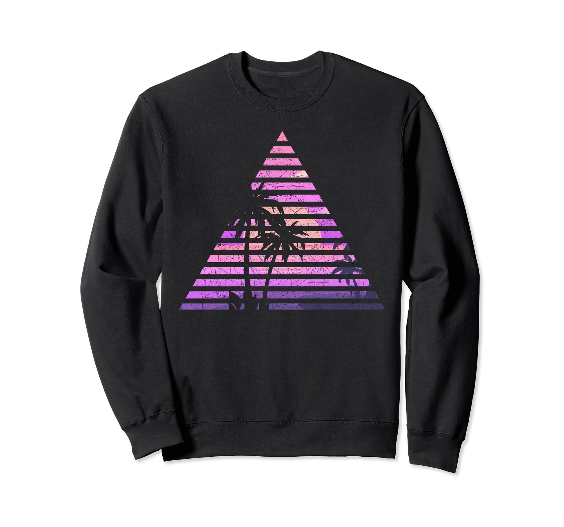 Sunset 1990S Palm Trees Art 80S Sweatshirt - Streetwear Style Men Women - T-Shirt, Sweatshirt, Hoodie