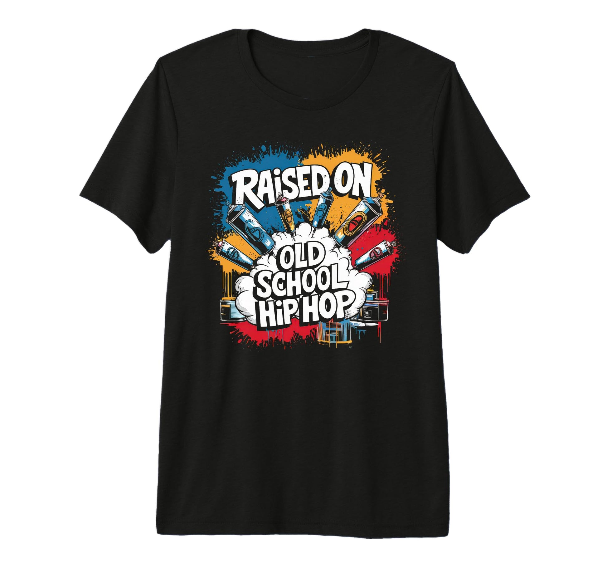 Raised Old School Hip Hop Cassette T-Shirt - Fun Novelty Design Unisex - T-Shirt, Sweatshirt, Hoodie