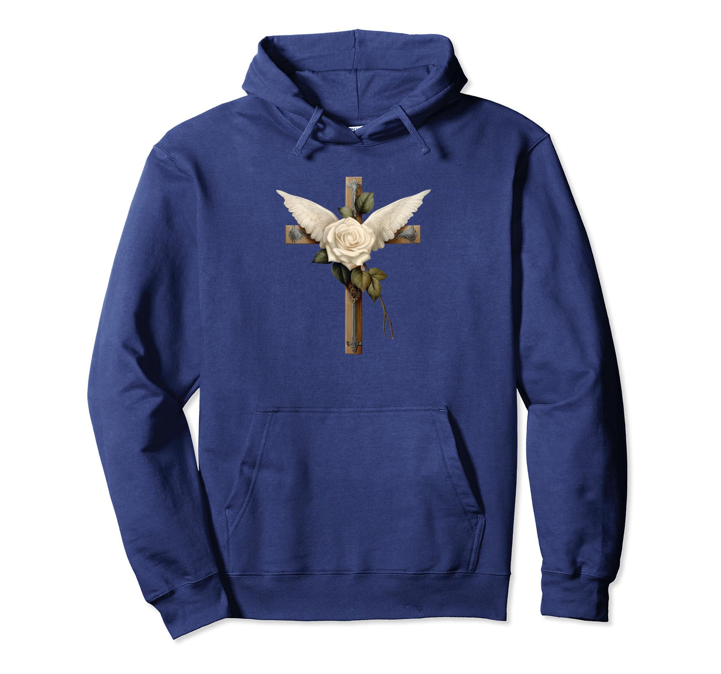 Decorative Cross Decor Christian Peace Hoodie - Novelty Apparel Unisex - T-Shirt, Sweatshirt, Hoodie