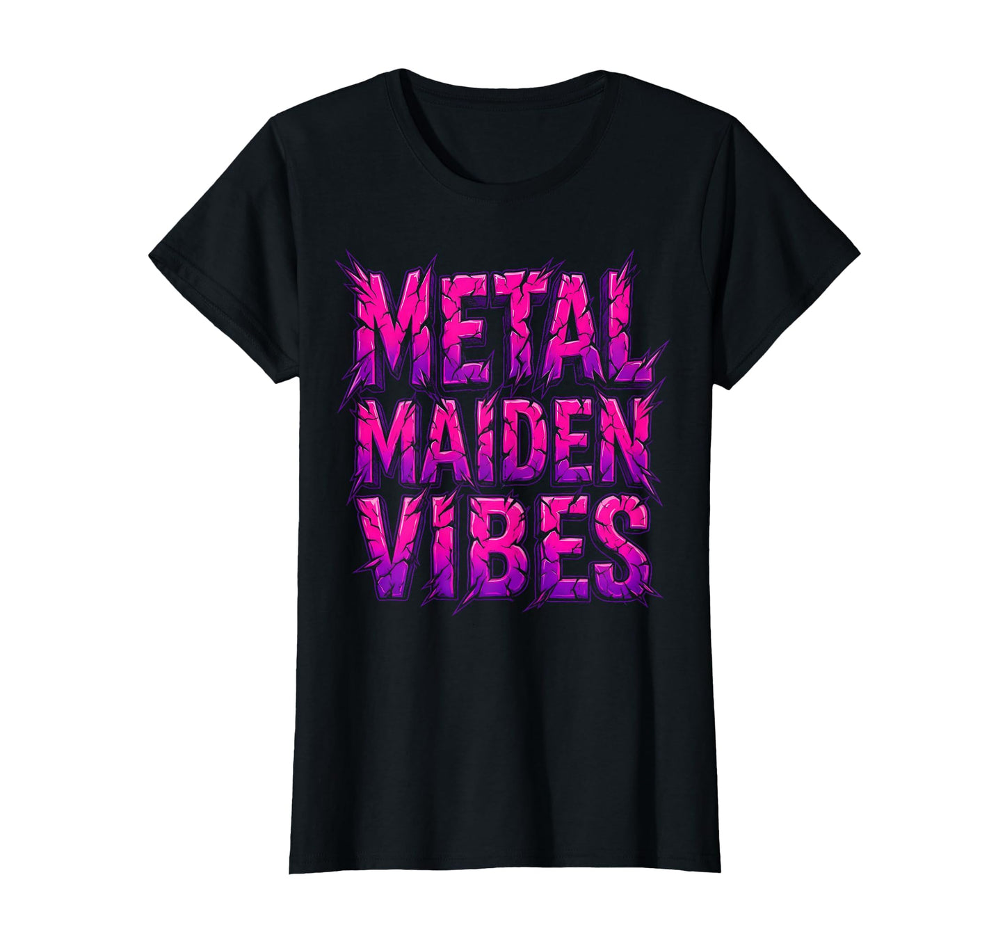 Metal Maiden Vibes Rock Band T-Shirt - Trendy Graphic Unisex - T-Shirt, Sweatshirt, Hoodie