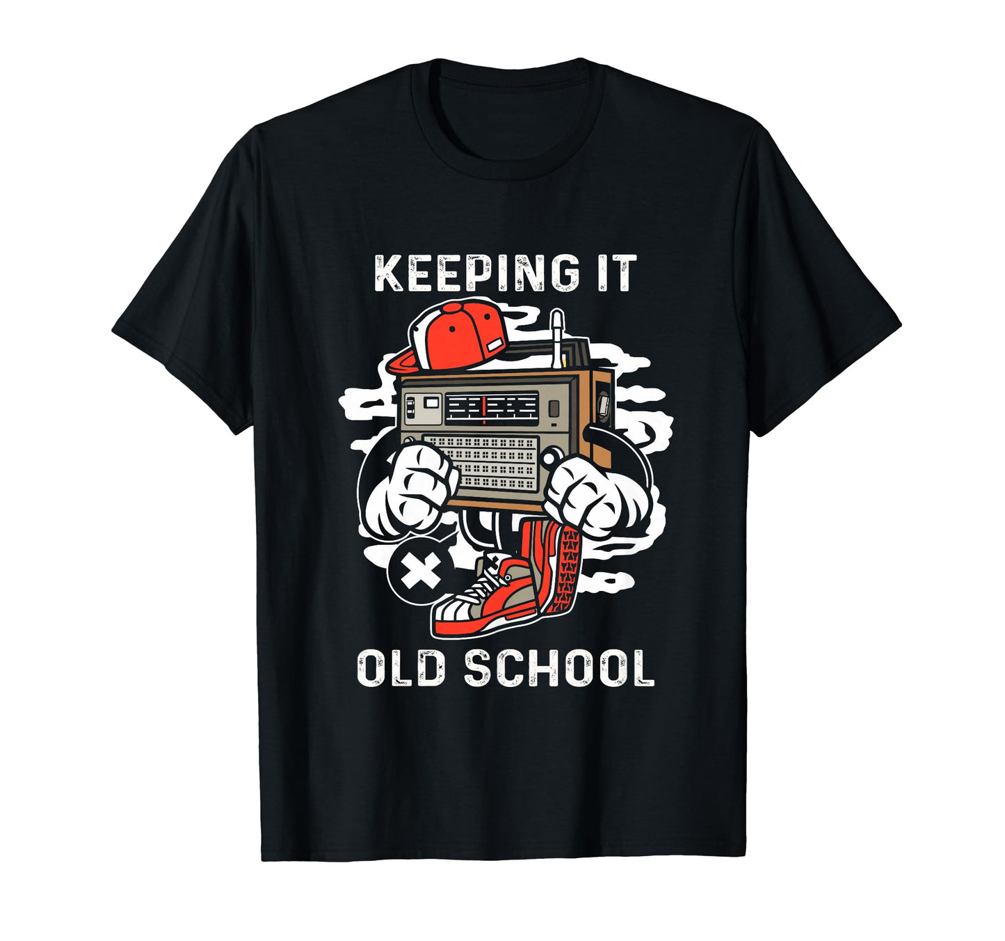 Keeping It Old School Hip Hop Music T-Shirt - Fun Novelty Design Unisex - T-Shirt, Sweatshirt, Hoodie