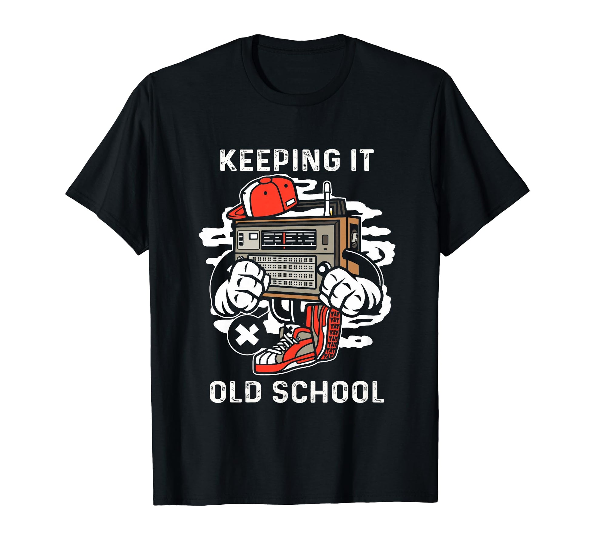 Keeping It Old School Hip Hop Music T-Shirt - Fun Novelty Design Unisex - T-Shirt, Sweatshirt, Hoodie