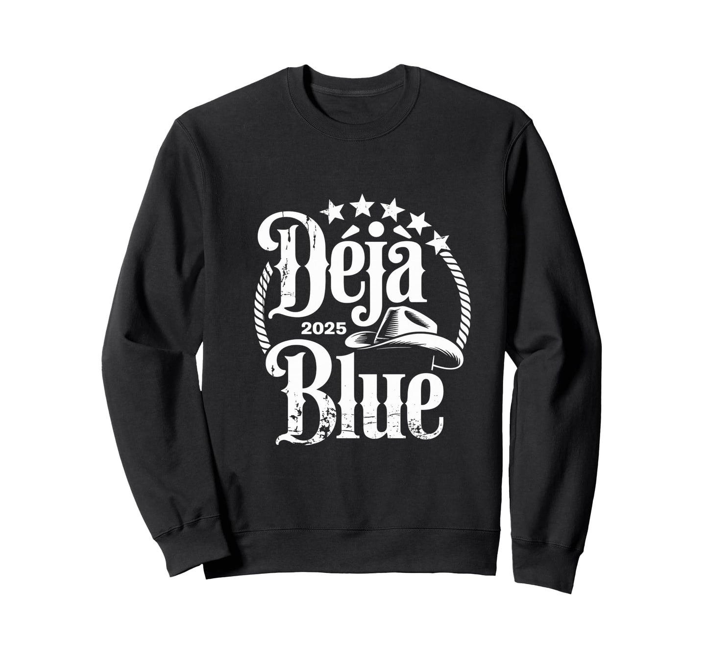 D J Blue 2025 Western Cowboy Sweatshirt - Casual Everyday Wear Men Women - T-Shirt, Sweatshirt, Hoodie