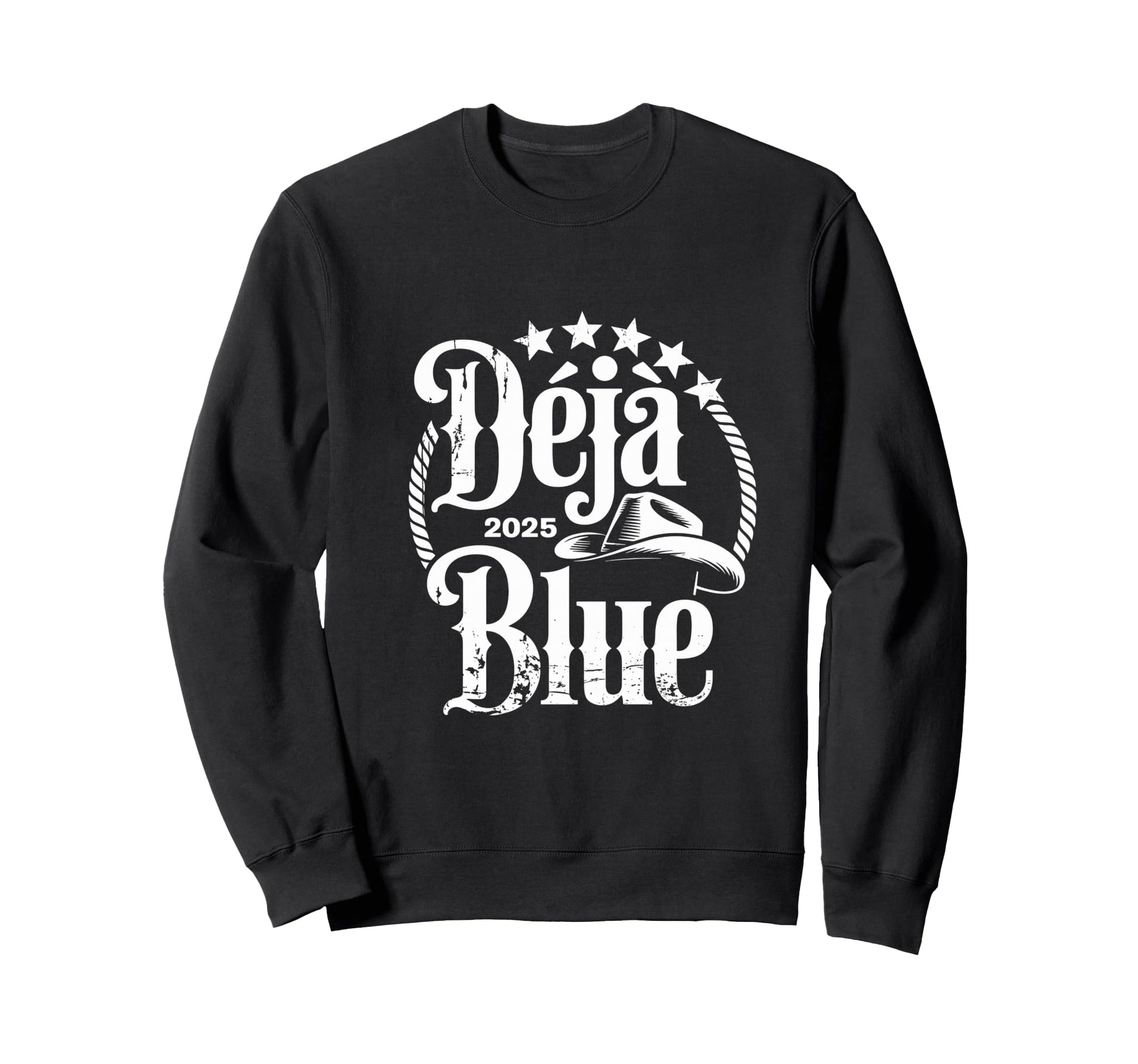 D J Blue 2025 Western Cowboy Sweatshirt - Casual Everyday Wear Men Women - T-Shirt, Sweatshirt, Hoodie