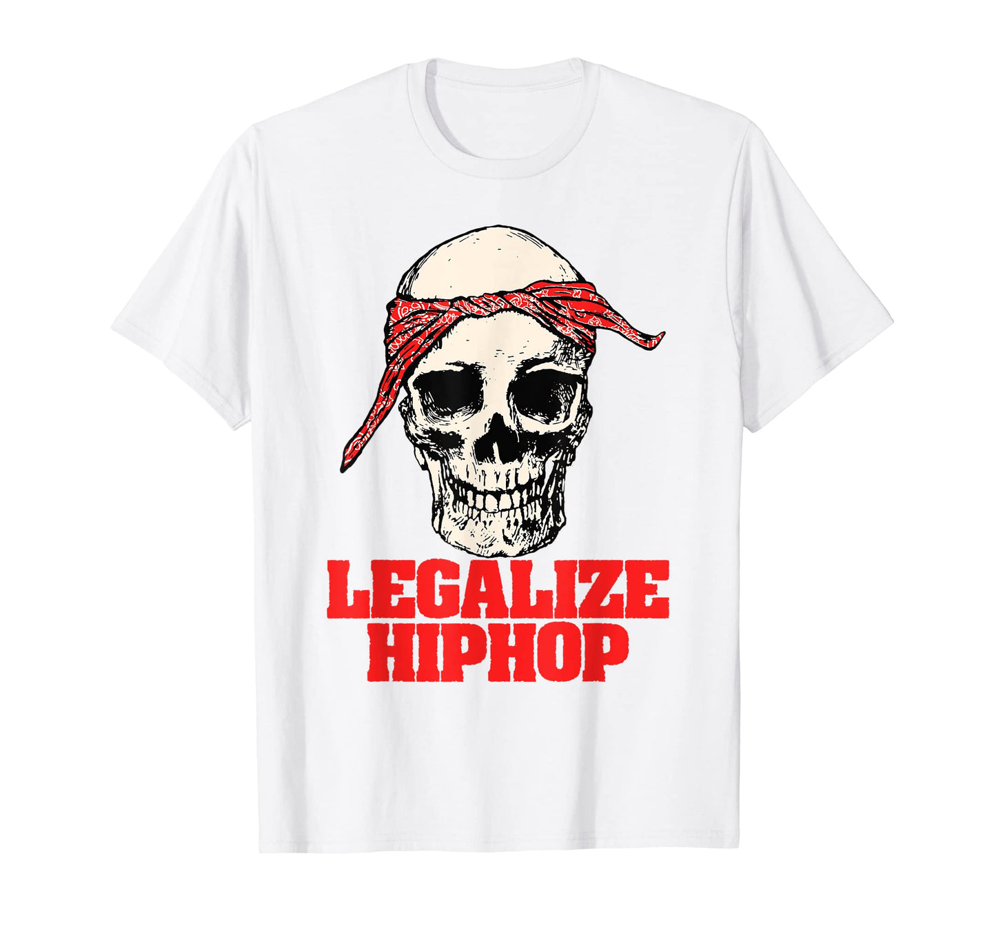 Legalize Hiphop Skull Do Rag Bandana T-Shirt - Streetwear Style for Adults - T-Shirt, Sweatshirt, Hoodie