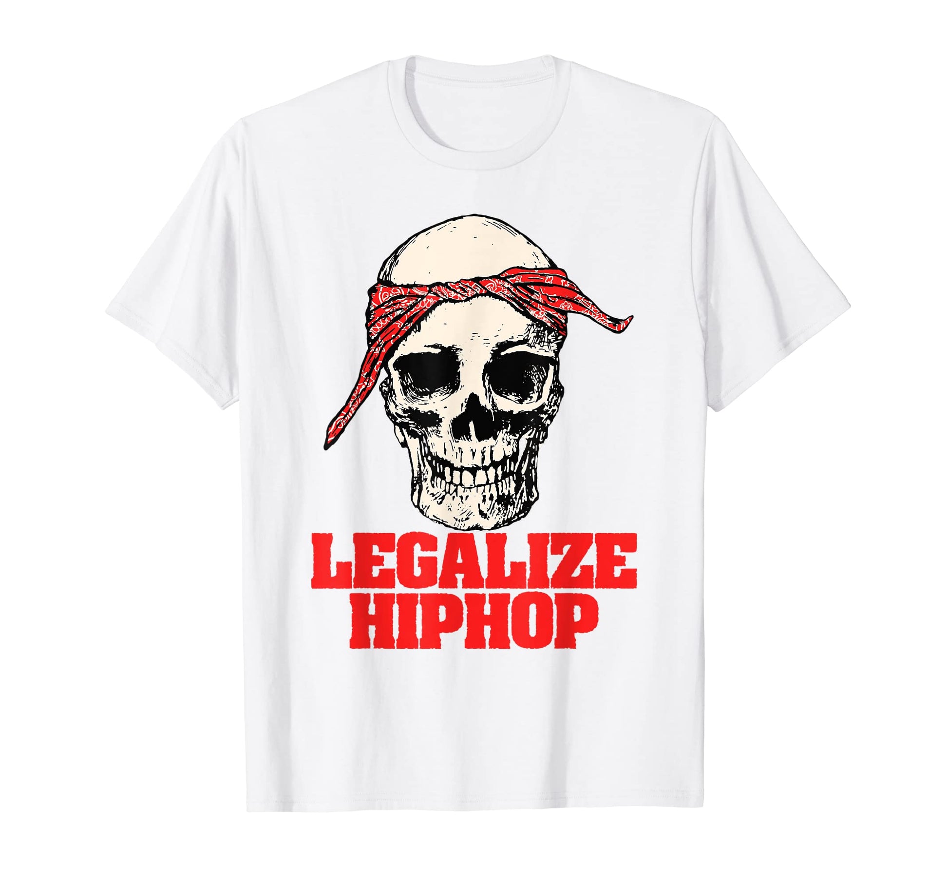 Legalize Hiphop Skull Do Rag Bandana T-Shirt - Streetwear Style for Adults - T-Shirt, Sweatshirt, Hoodie