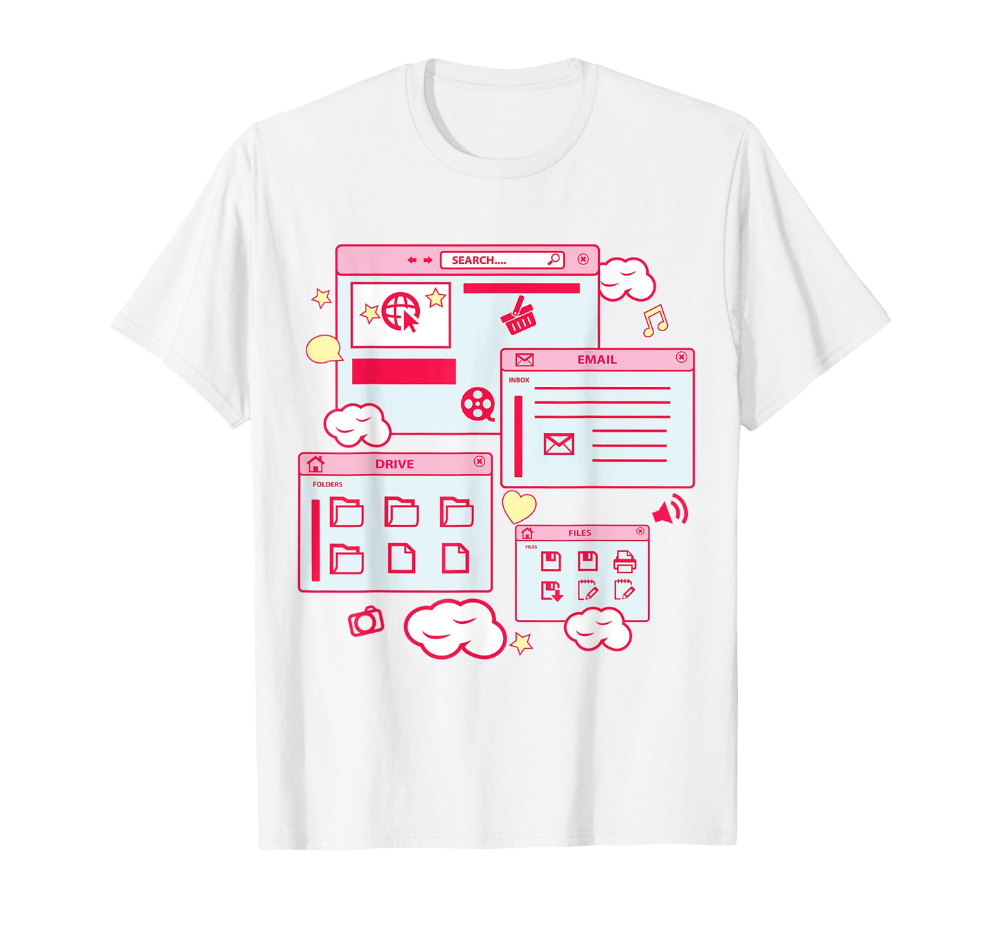 Vaporwave Aesthetic 90S Grunge Kawaii T-Shirt - Novelty Apparel for Adults - T-Shirt, Sweatshirt, Hoodie