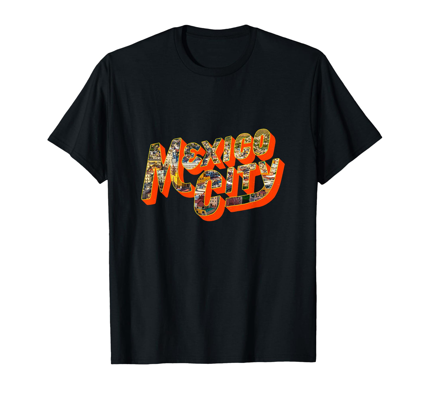 Mexico Cityscape Inside Typography T-Shirt - Aesthetic Graphic Unisex - T-Shirt, Sweatshirt, Hoodie