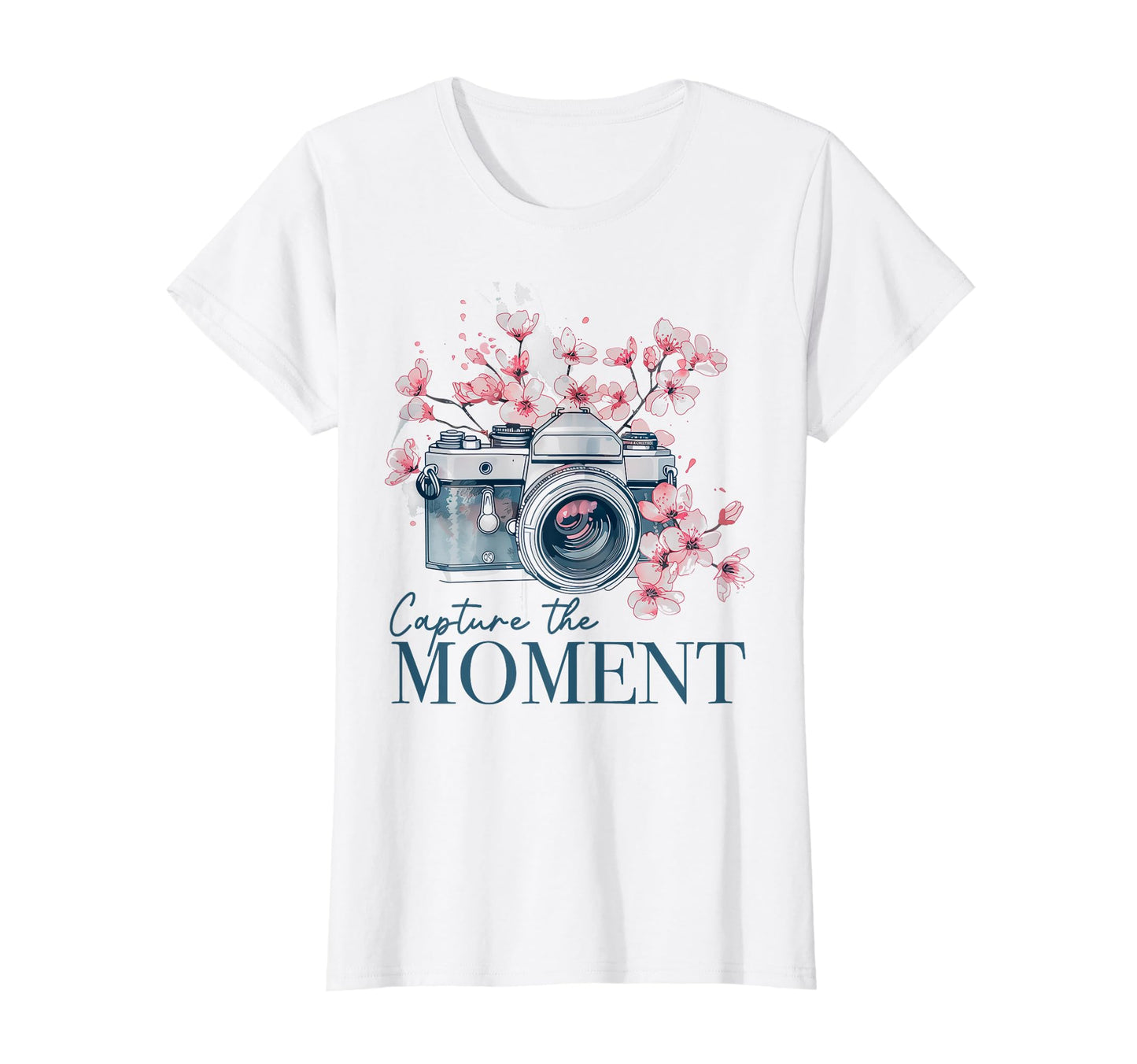 Photographer Capture Moment Camera T-Shirt - Unique Graphic Men Women - T-Shirt, Sweatshirt, Hoodie