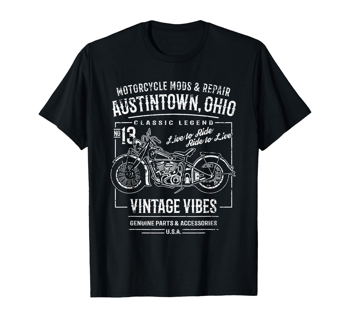 Austintown Oh Usa Distressed T-Shirt - Aesthetic Graphic Men Women - T-Shirt, Sweatshirt, Hoodie
