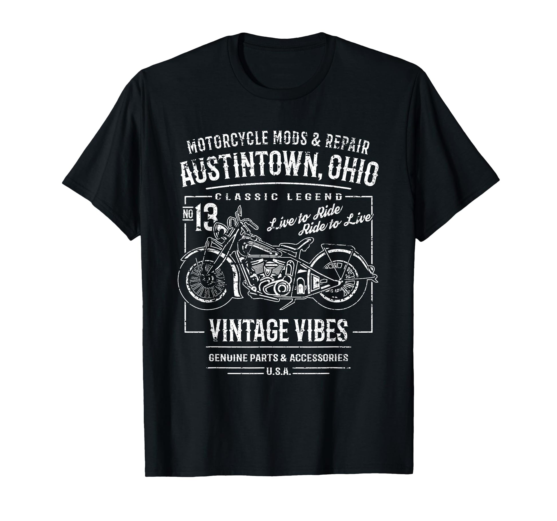Austintown Oh Usa Distressed T-Shirt - Aesthetic Graphic Men Women - T-Shirt, Sweatshirt, Hoodie
