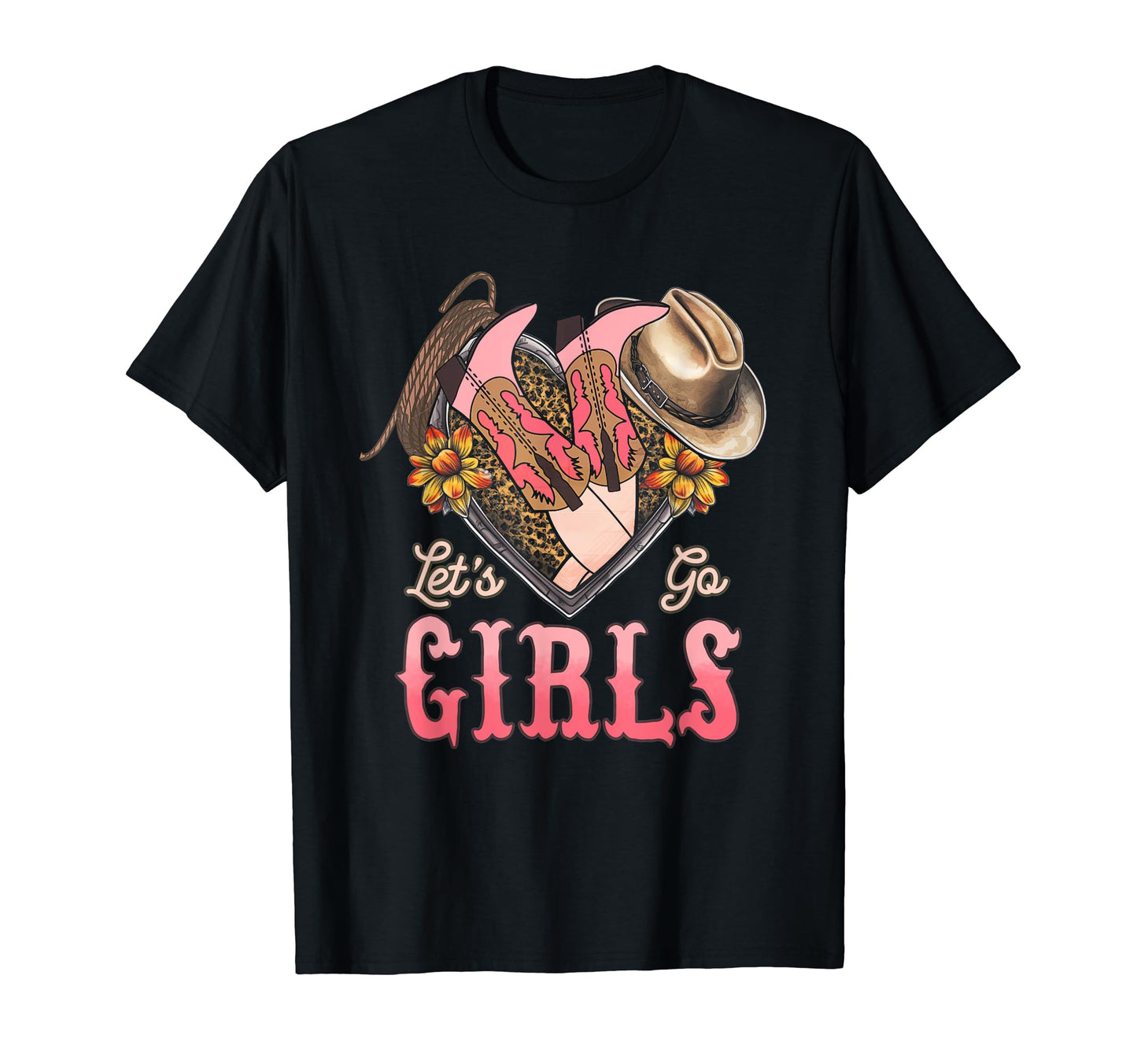 Lets Go Leopard Lip Cowboy Hat T-Shirt - Streetwear Style for Adults - T-Shirt, Sweatshirt, Hoodie