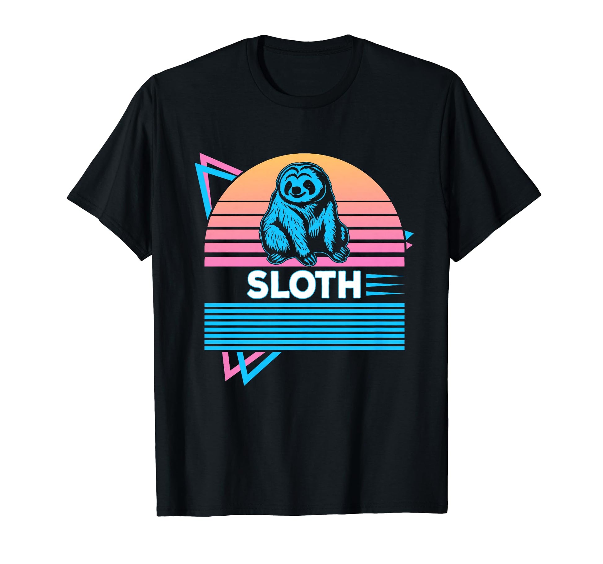 Sloth Vaporwave Aesthetic T-Shirt - Graphic Print for Adults - T-Shirt, Sweatshirt, Hoodie