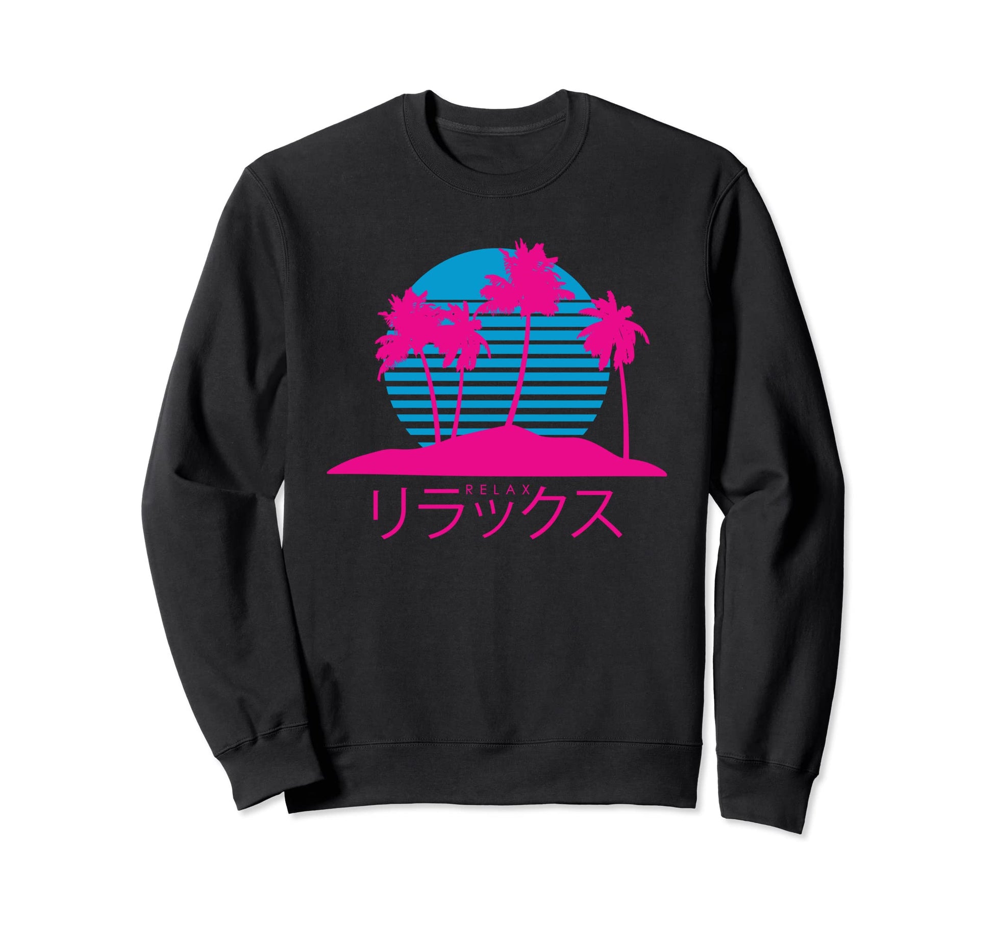 Relax 80S Vaporwave Aesthetic Sweatshirt - Aesthetic Graphic Men Women - T-Shirt, Sweatshirt, Hoodie