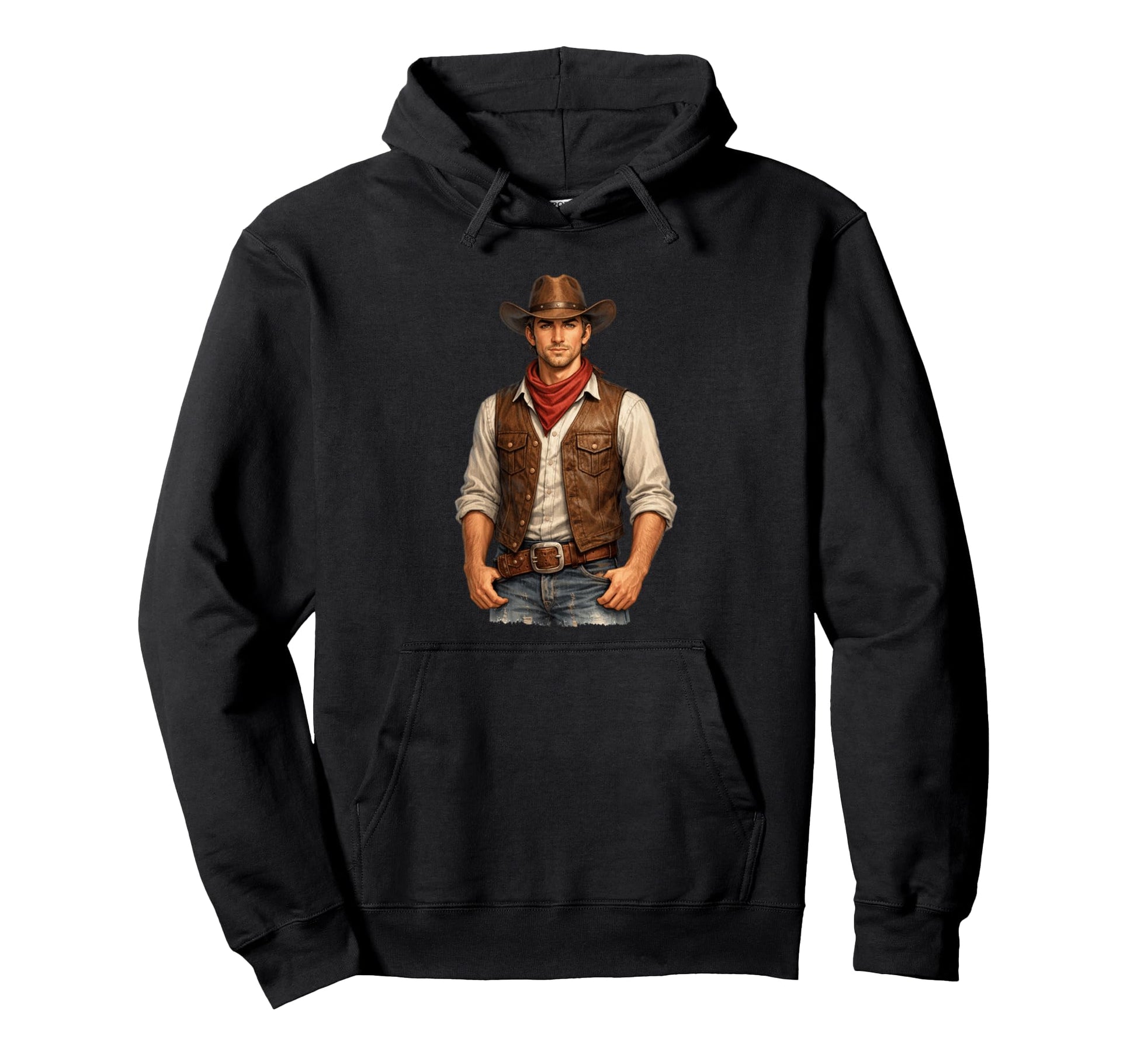 Western Cowboy Spirit Ranch Hoodie - Novelty Apparel for Adults - T-Shirt, Sweatshirt, Hoodie
