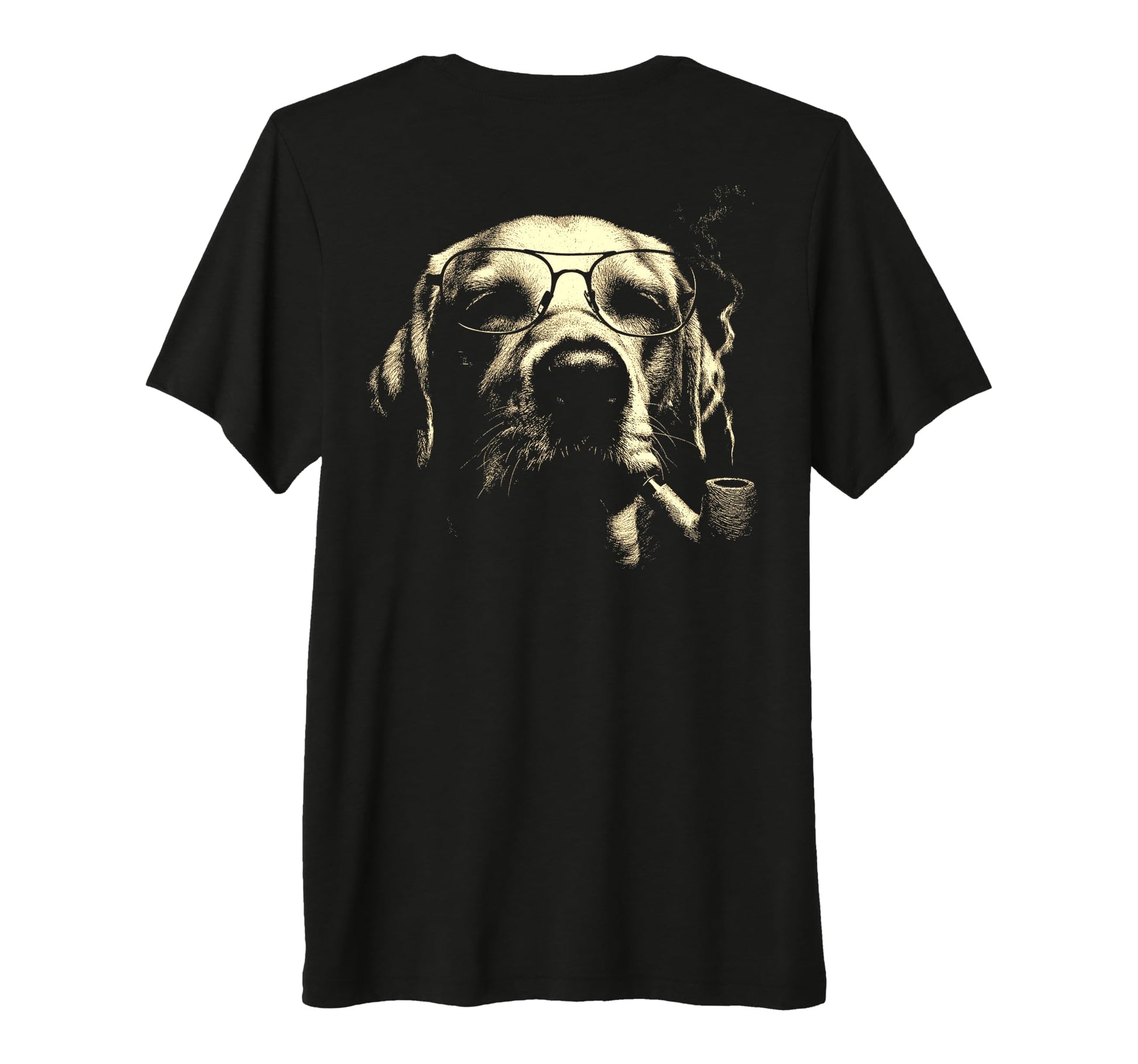 Labrador Retriever Glasses Smoking T-Shirt - Unique Graphic for Adults - T-Shirt, Sweatshirt, Hoodie
