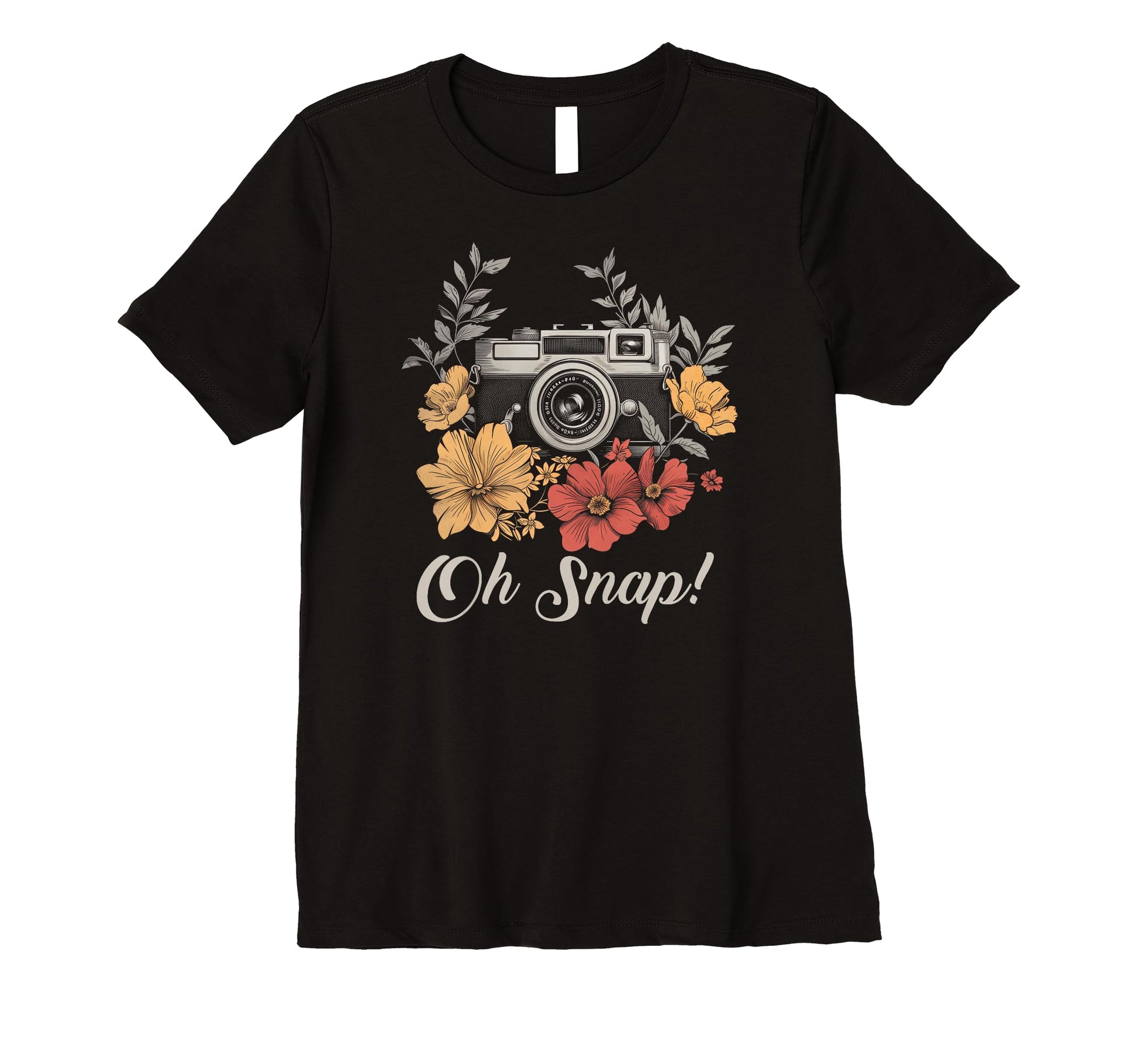Womens Photographer Oh Snap Funny T-Shirt - Casual Everyday Wear Men Women - T-Shirt, Sweatshirt, Hoodie