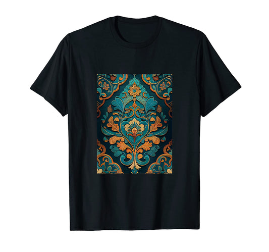 Bohemian Moroccan Pattern Floral Boho T-Shirt - Streetwear Style for Adults - T-Shirt, Sweatshirt, Hoodie