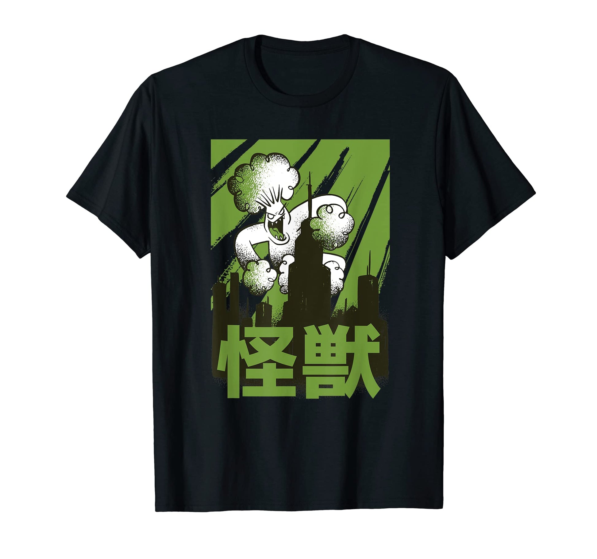 Anime Monster Vegan Kanji Grunge Japan T-Shirt - Custom Art Print Unisex - T-Shirt, Sweatshirt, Hoodie