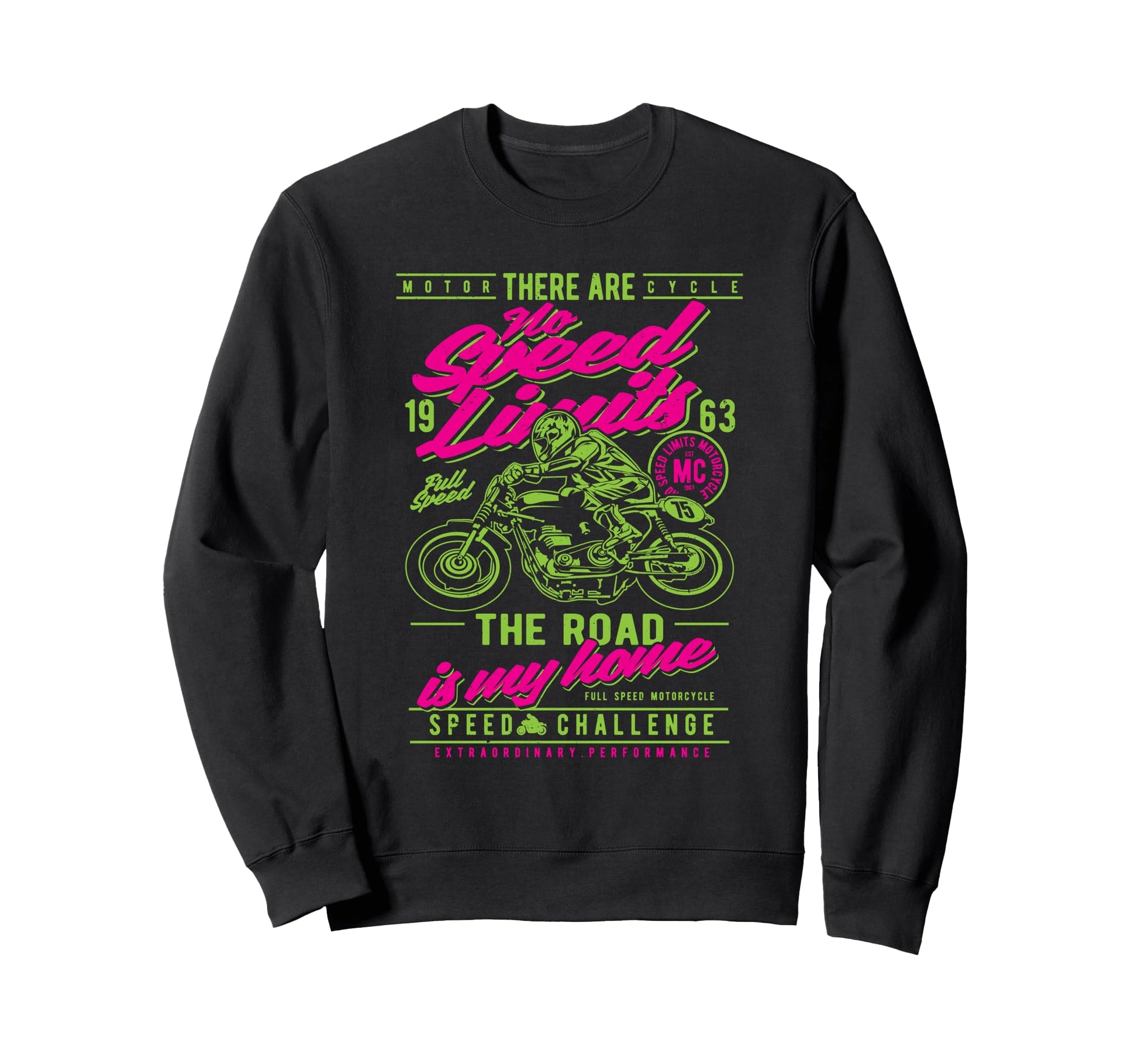 Motorcycle Race Sweatshirt - Minimalist Print Unisex - T-Shirt, Sweatshirt, Hoodie