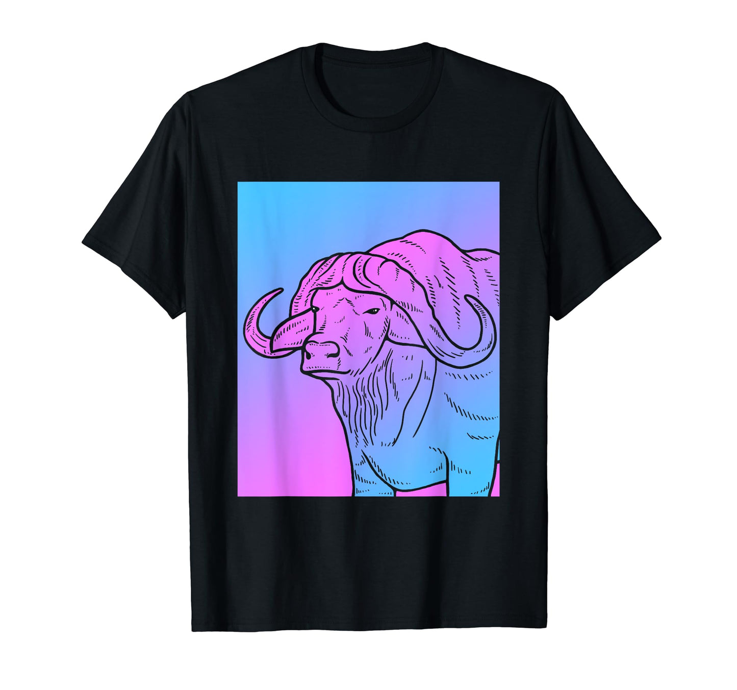 Vaporwave Buffalo Aesthetic Pastel T-Shirt - Casual Everyday Wear Unisex - T-Shirt, Sweatshirt, Hoodie