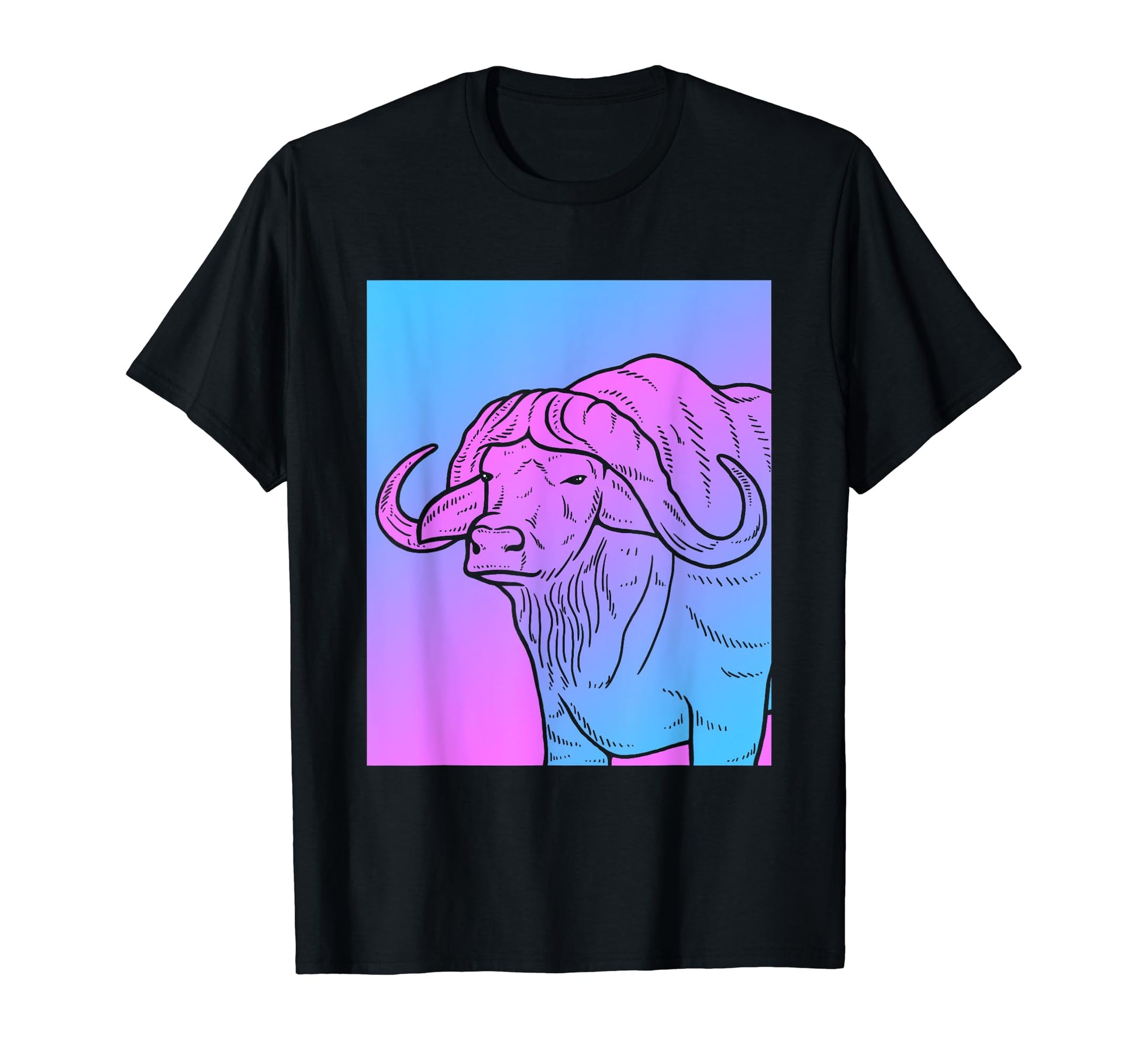 Vaporwave Buffalo Aesthetic Pastel T-Shirt - Casual Everyday Wear Unisex - T-Shirt, Sweatshirt, Hoodie
