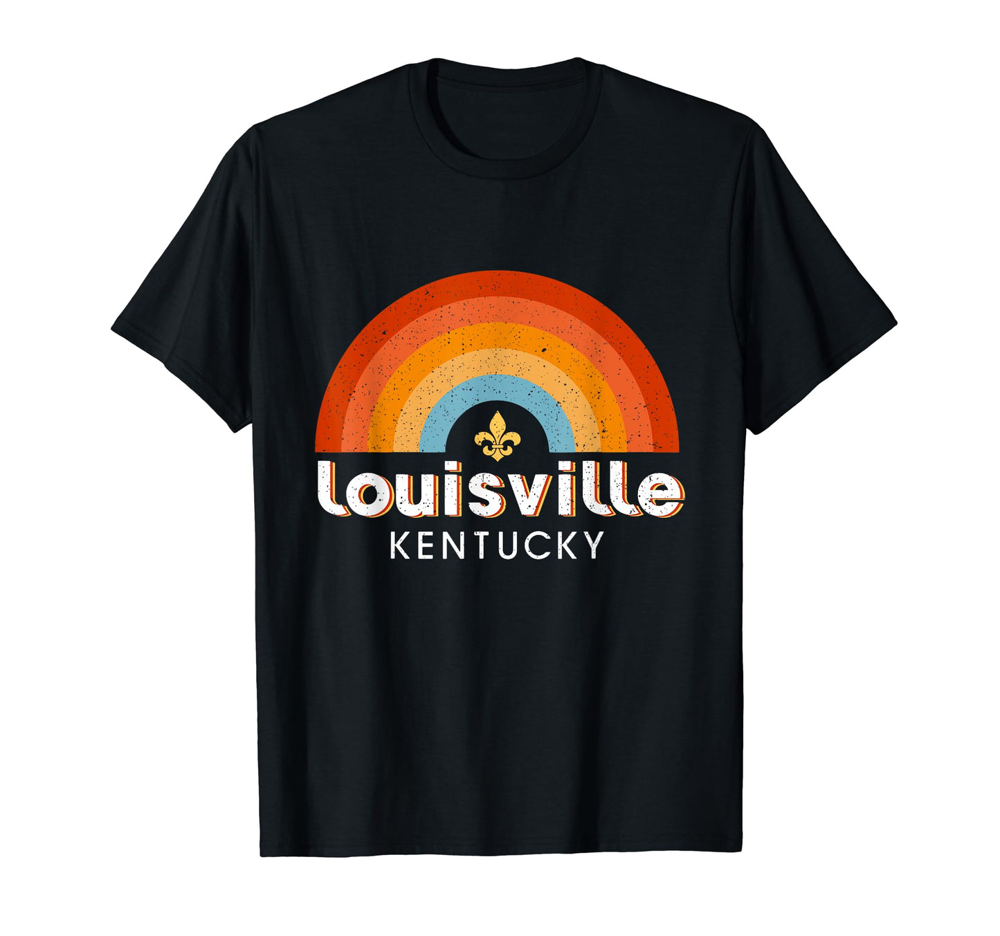 Louisville Kentucky Rainbow 70S 80S T-Shirt - Aesthetic Graphic Men Women - T-Shirt, Sweatshirt, Hoodie