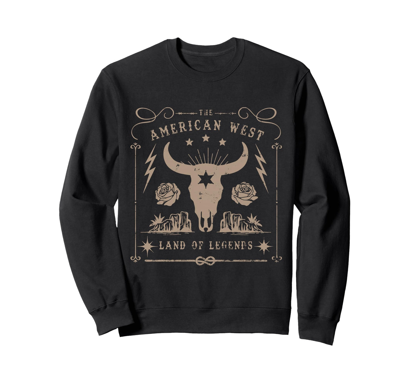 American Cowboys Wild West Texas Sweatshirt - Fun Novelty Design Men Women - T-Shirt, Sweatshirt, Hoodie
