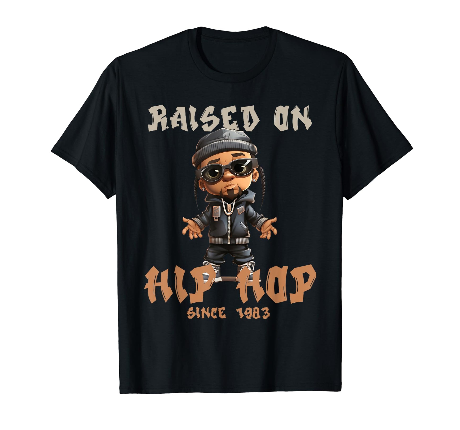 Raised Hip Hop Music Old School Rapper T-Shirt - Novelty Apparel Unisex - T-Shirt, Sweatshirt, Hoodie