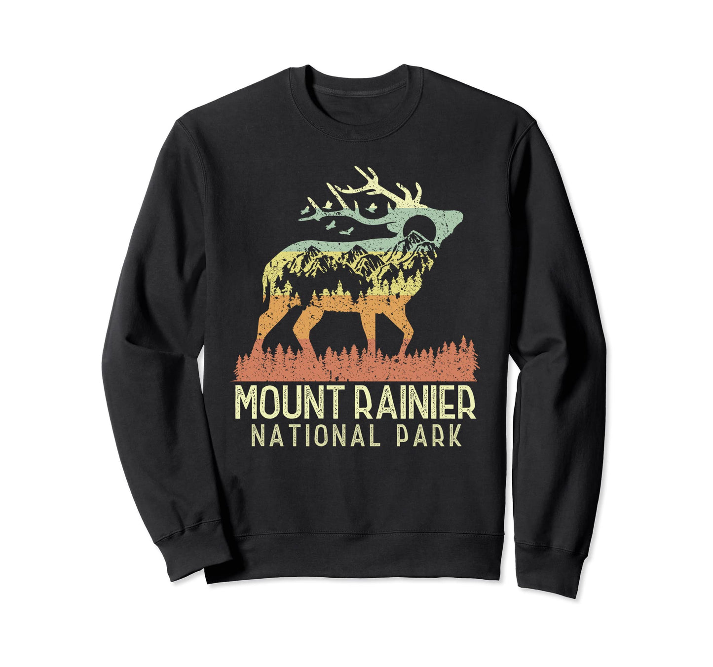 Mount Rainier National Park Mountain Sweatshirt - Trendy Graphic Men Women - T-Shirt, Sweatshirt, Hoodie