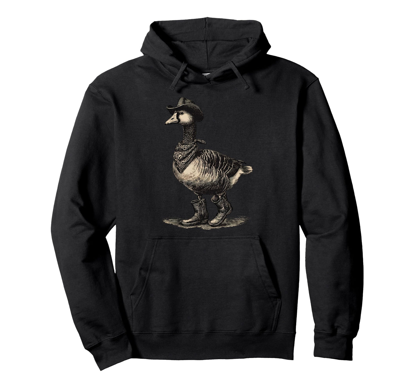 Goose Cowboy Rodeo Cowgirl Western Hoodie - Fun Novelty Design Men Women - T-Shirt, Sweatshirt, Hoodie