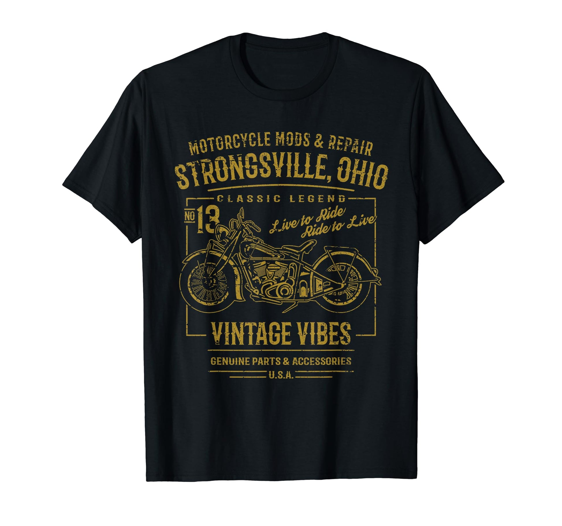 Strongsville Oh Usa Distressed T-Shirt - Trendy Graphic for Adults - T-Shirt, Sweatshirt, Hoodie