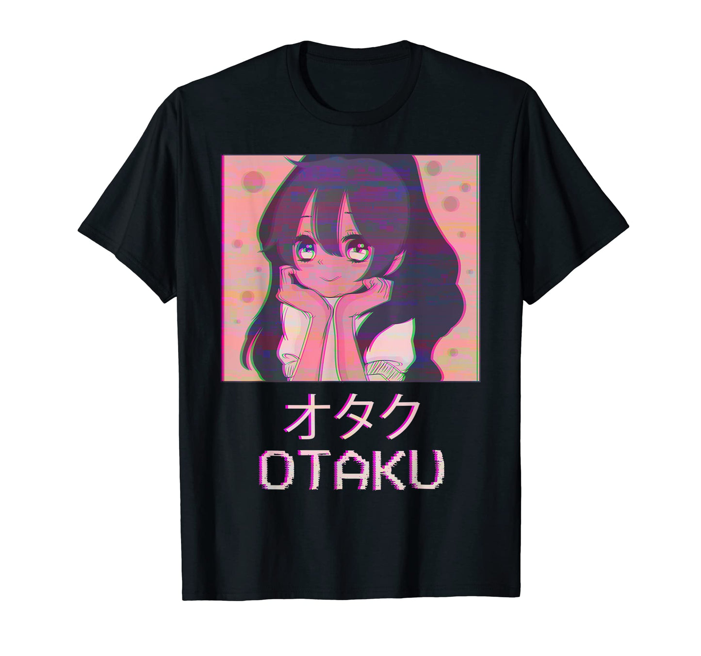 Otaku Anime Japanese Vaporwave T-Shirt - Unique Graphic Men Women - T-Shirt, Sweatshirt, Hoodie