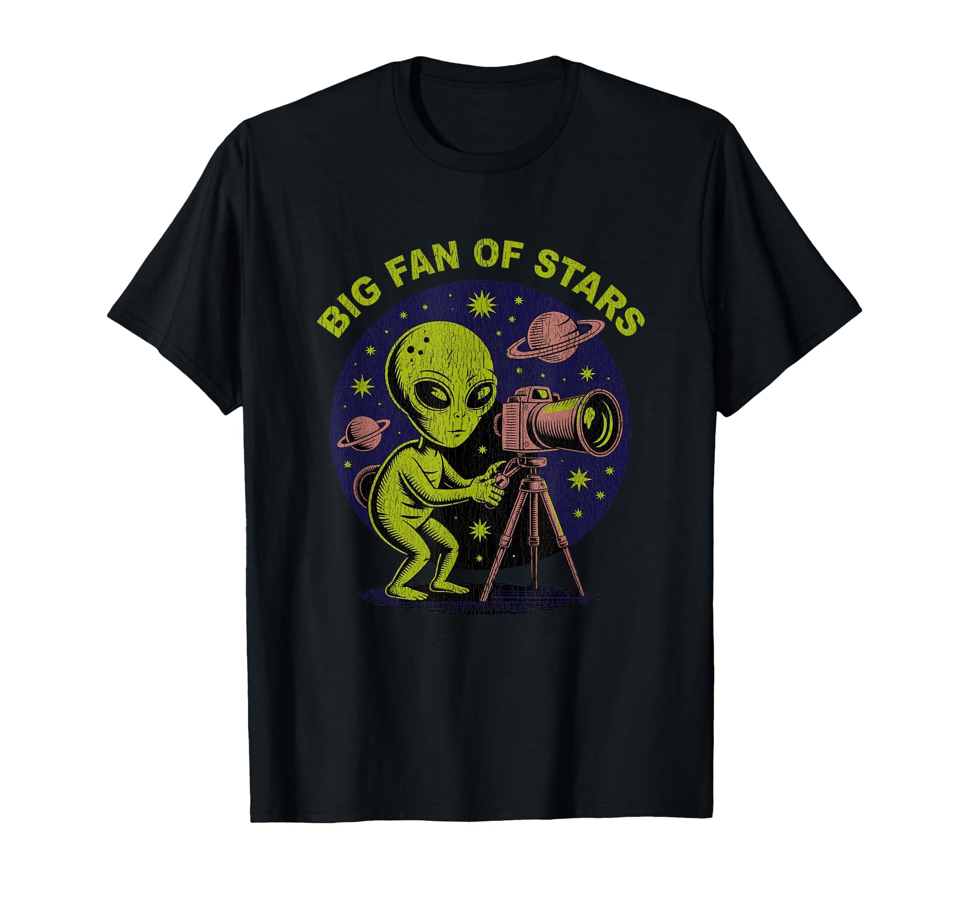 Funny Alien Astronomy Astrophotography T-Shirt - Streetwear Style Unisex - T-Shirt, Sweatshirt, Hoodie
