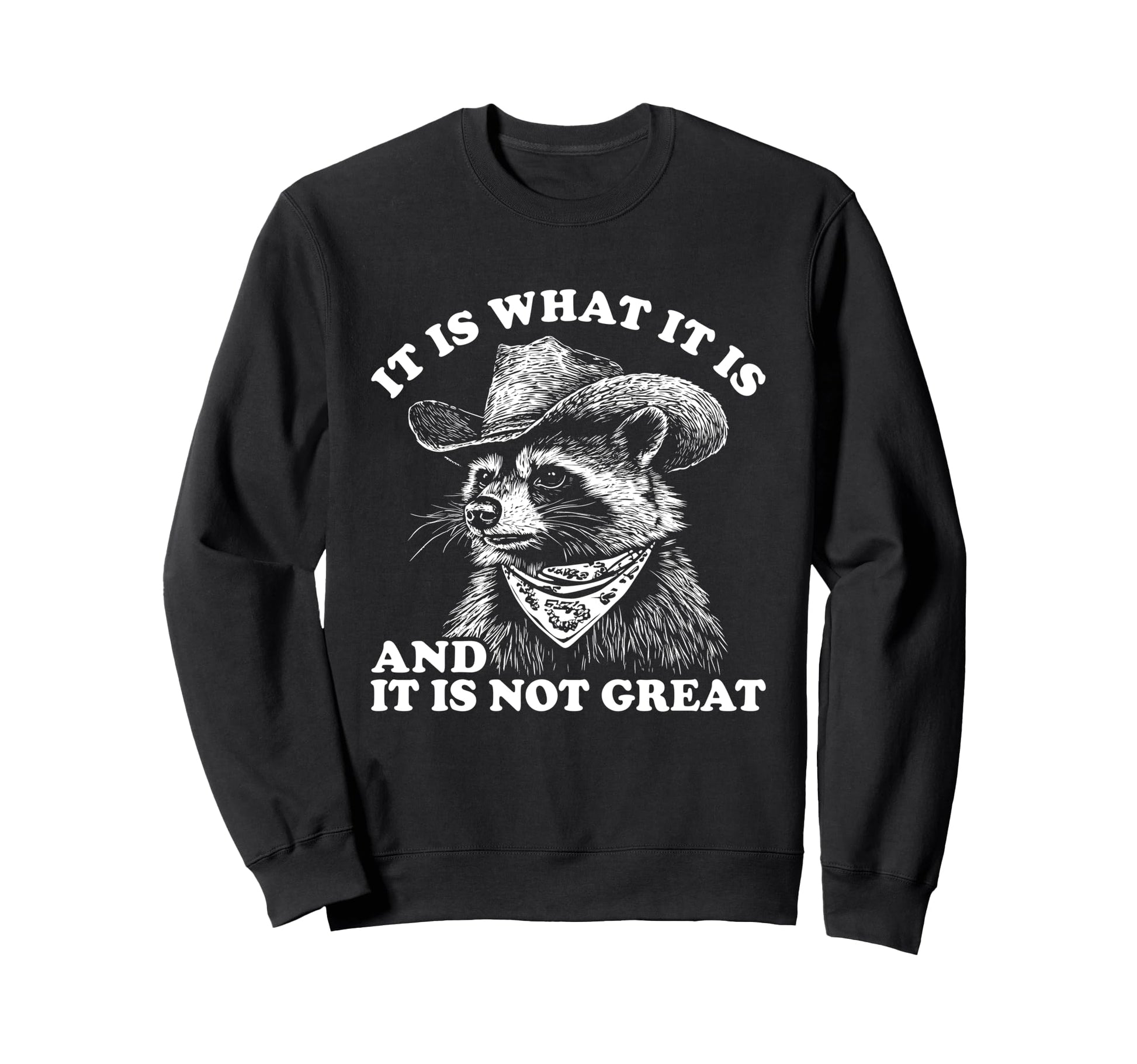 Funny Raccoon It Is What It Is Sweatshirt - Novelty Apparel Men Women - T-Shirt, Sweatshirt, Hoodie