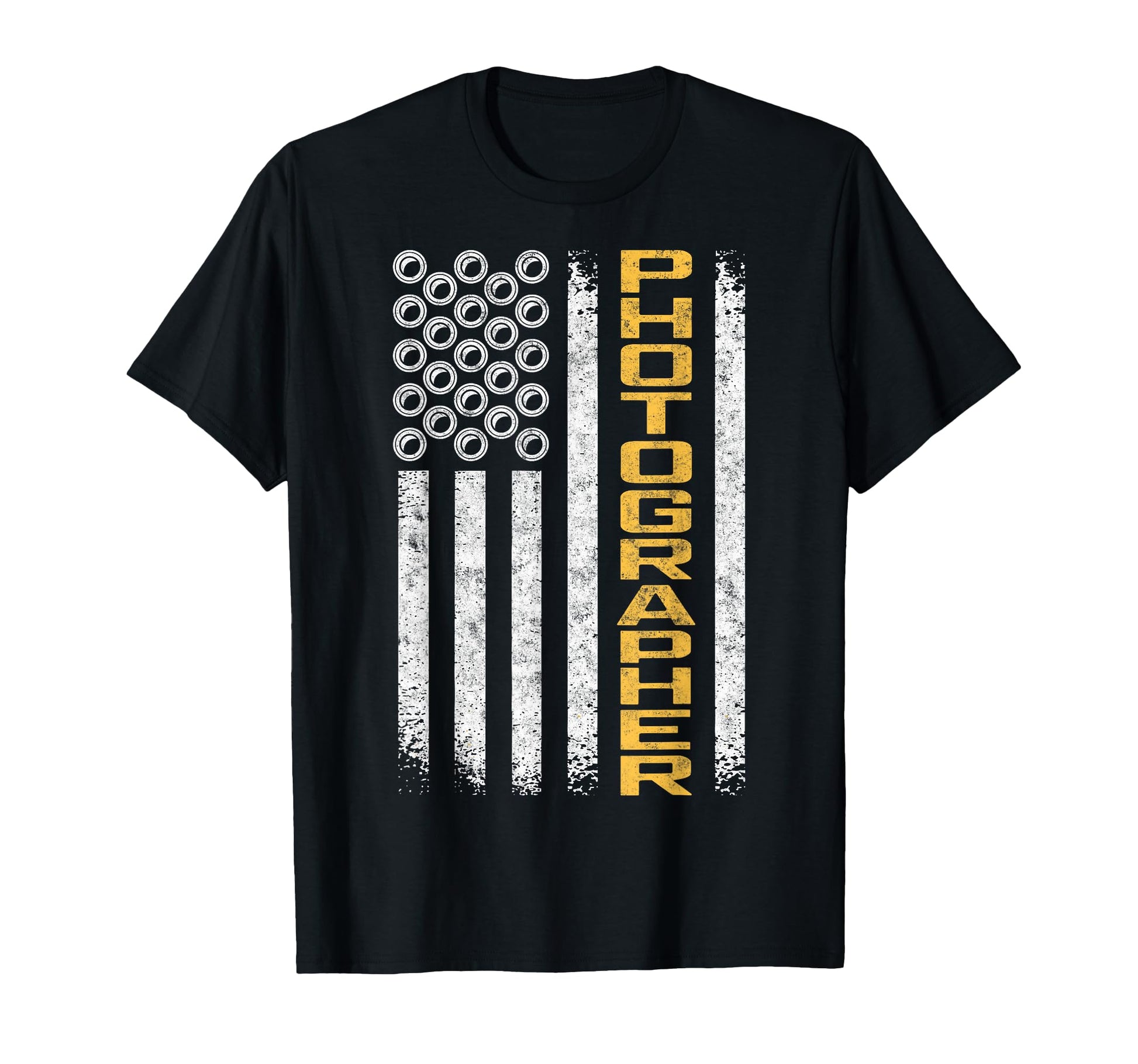 Us Flag Photo Camera Photographer T-Shirt - Novelty Apparel Men Women - T-Shirt, Sweatshirt, Hoodie