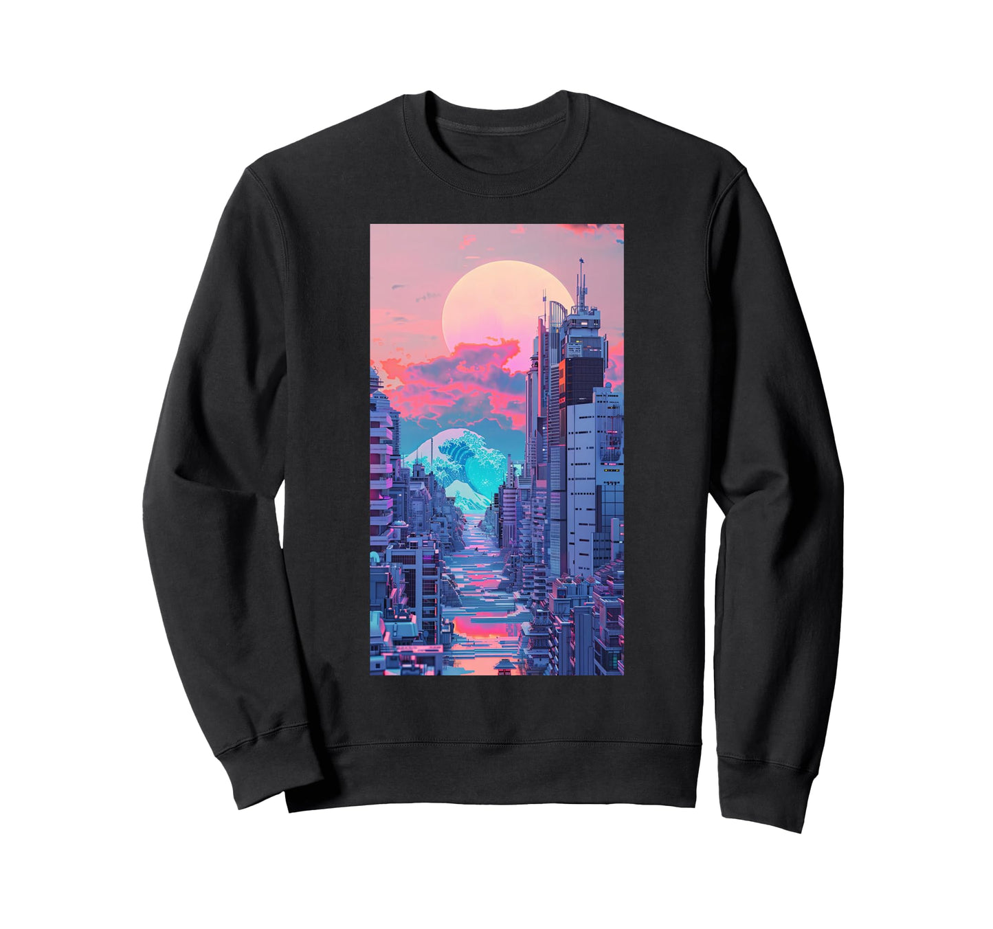 Vaporwave Aesthetic Cyberpunk Sweatshirt - Aesthetic Graphic Unisex - T-Shirt, Sweatshirt, Hoodie