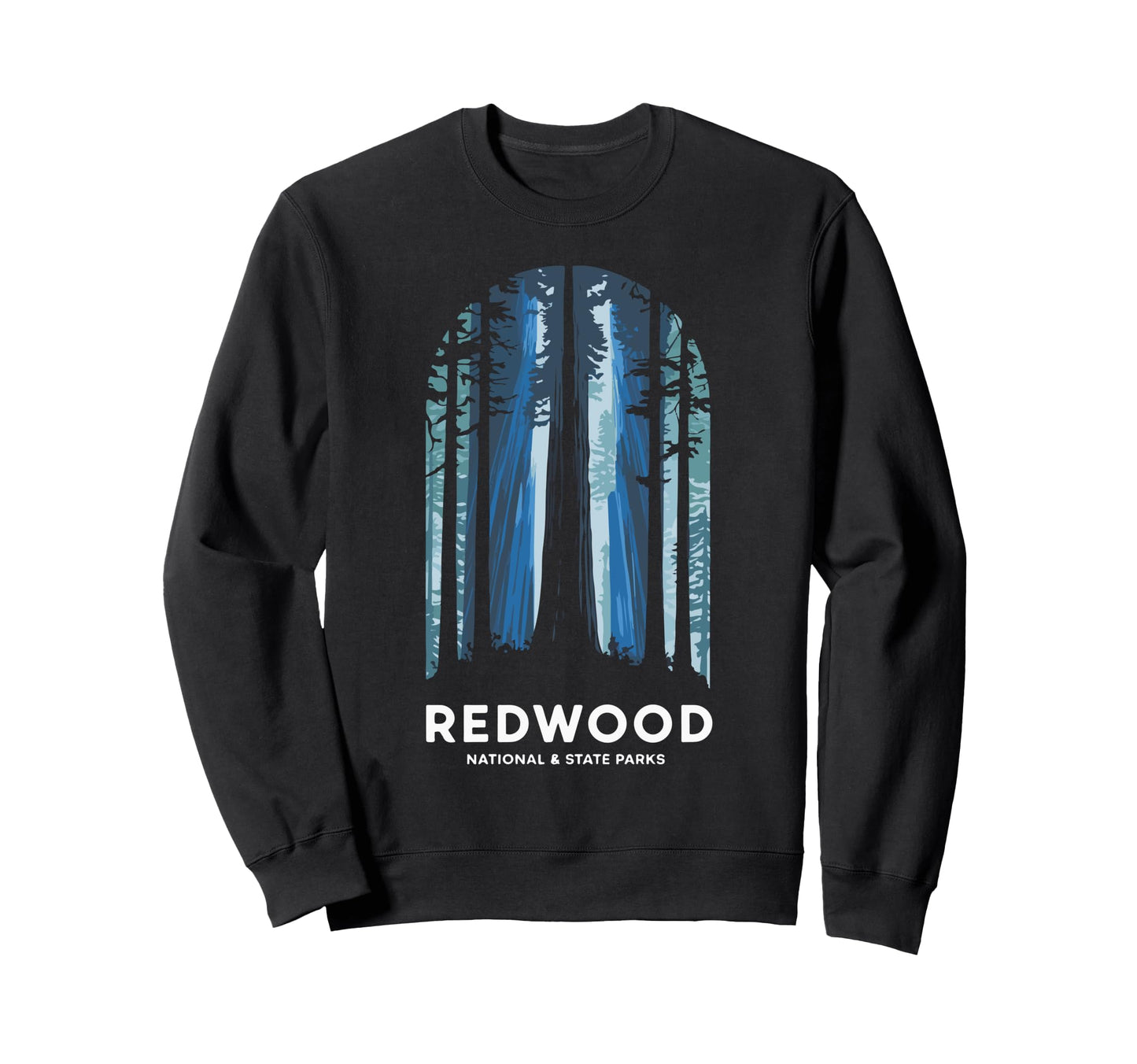 Redwood National State Parks Usa Sweatshirt - Trendy Graphic for Adults - T-Shirt, Sweatshirt, Hoodie